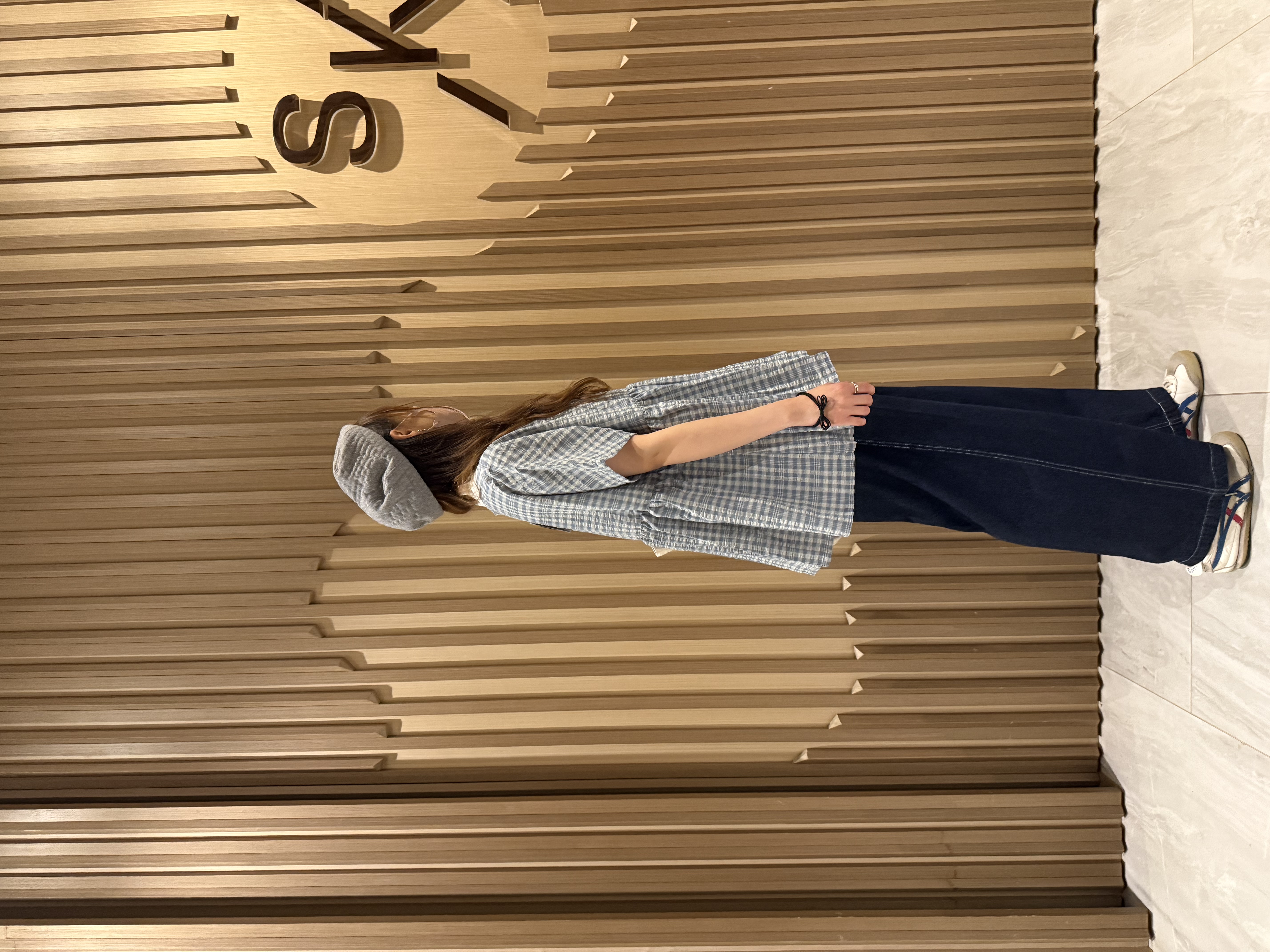 泡泡棉格仔𝐭𝐨𝐩（藍綠𝐱白）