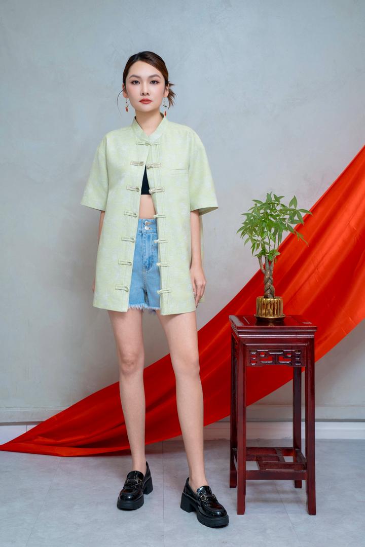 CB2671 XIU RU YI MEN BLOUSE