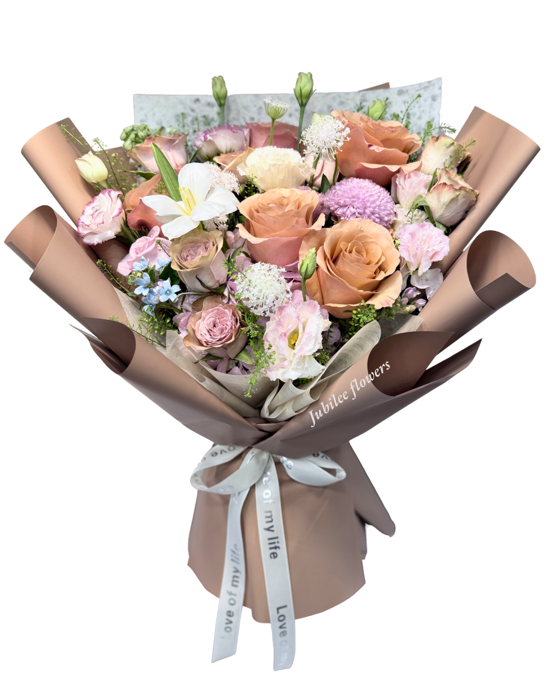 復古奶茶色系列花束