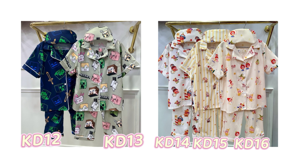 泰國真𢇃睡衣3-6歲No :KD1-KD60