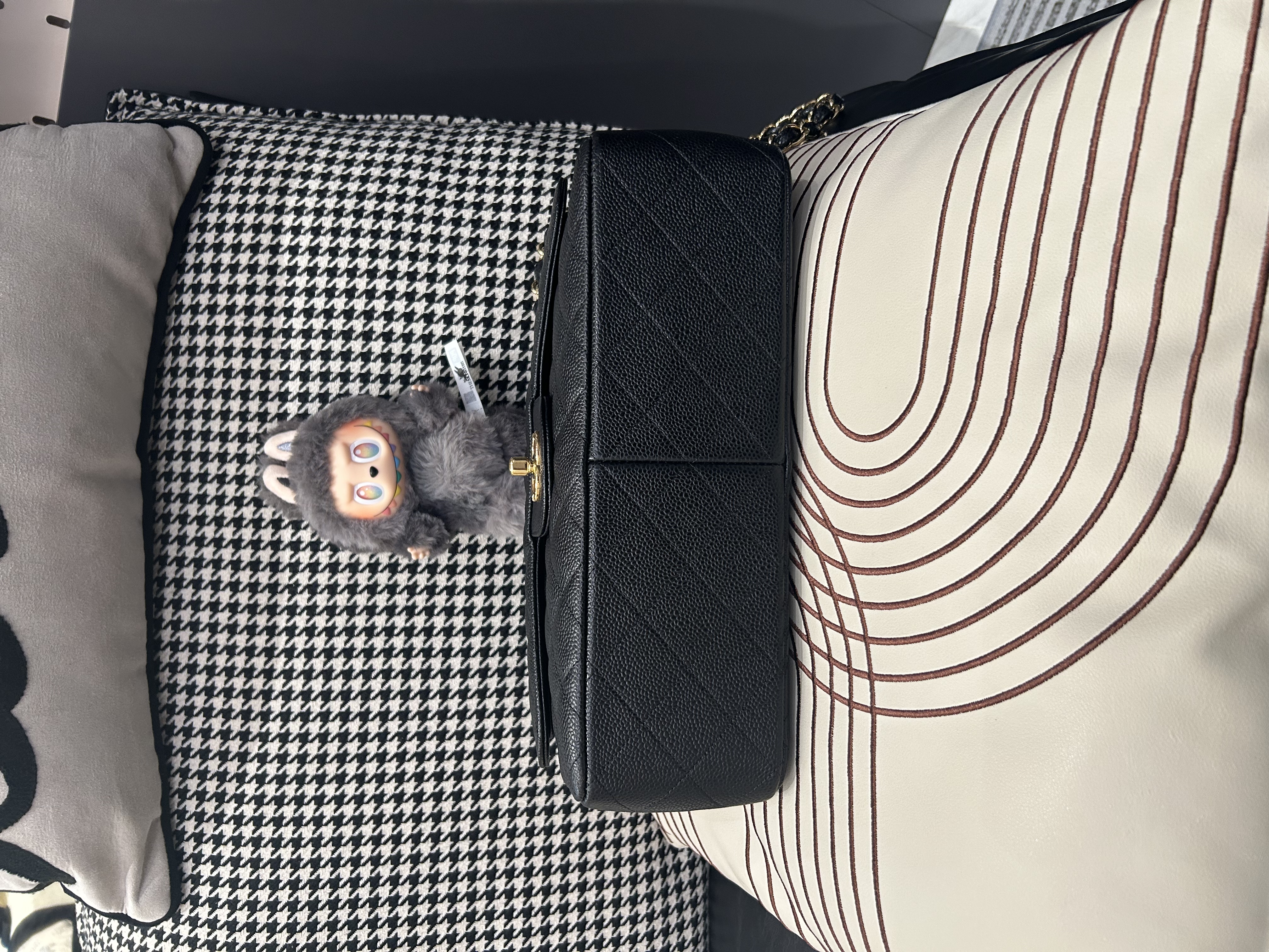 Chanel classic flap 30cm Jumbo A58600 黑色荔枝牛皮金扣 100%Authentic,95%new ✅16Card✅dust bag✅盒