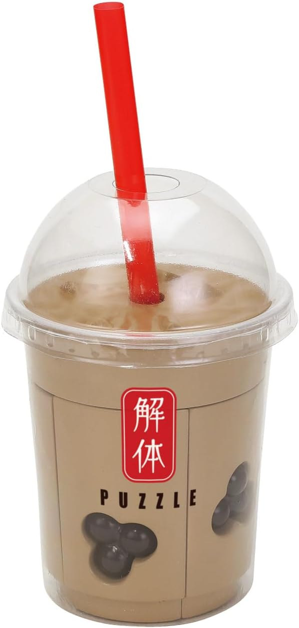(行版) Megahouse 解體拼圖 Lite 食物系列 珍珠奶茶 立體拼圖 Kaitai Puzzle Lite Tapioca Milk Tea Puzzle 