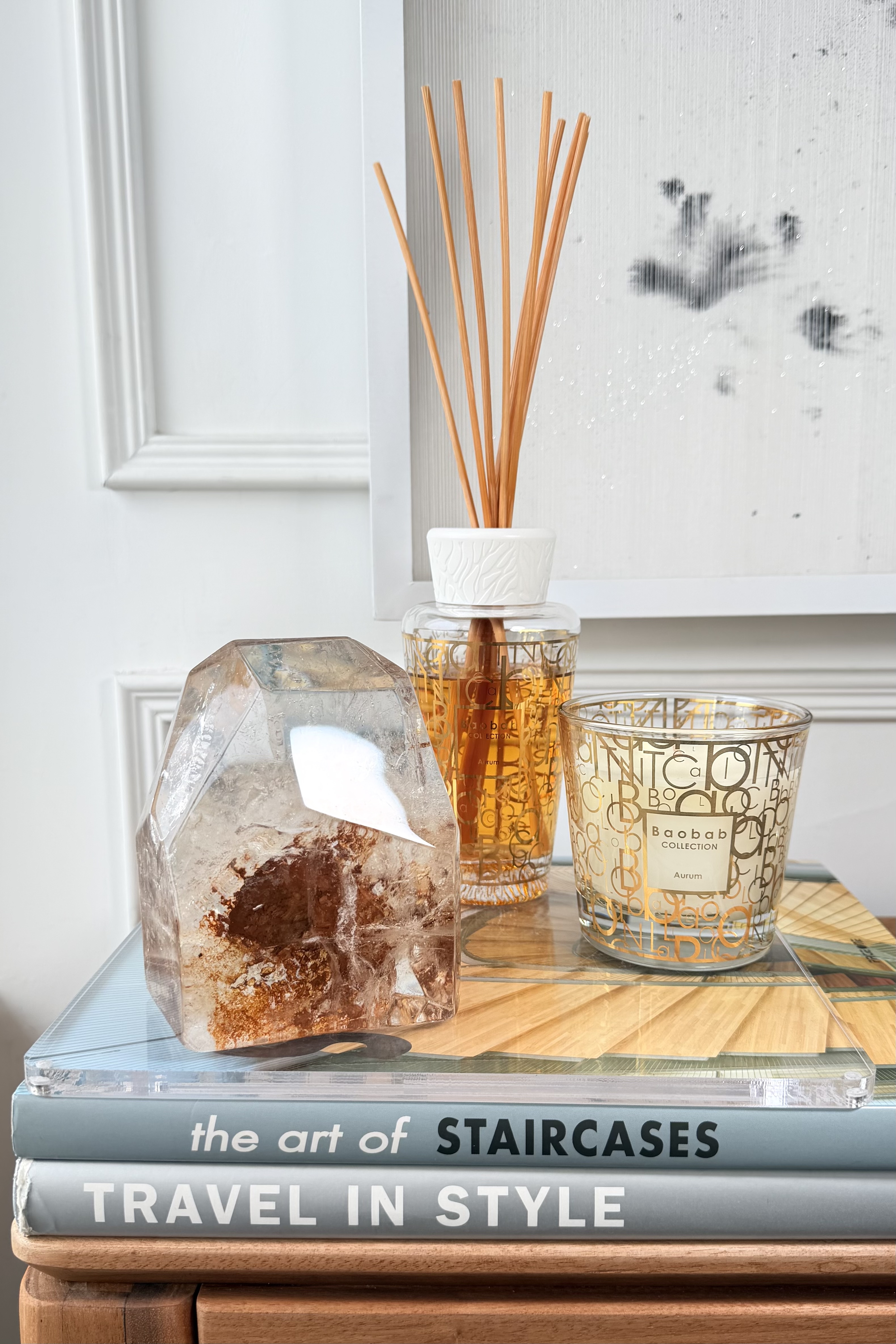 ꧁ 1.3Kg 12.2cm白水晶共生紅泥柱꧂CQ.1016C71G13AF-RA1*11JT