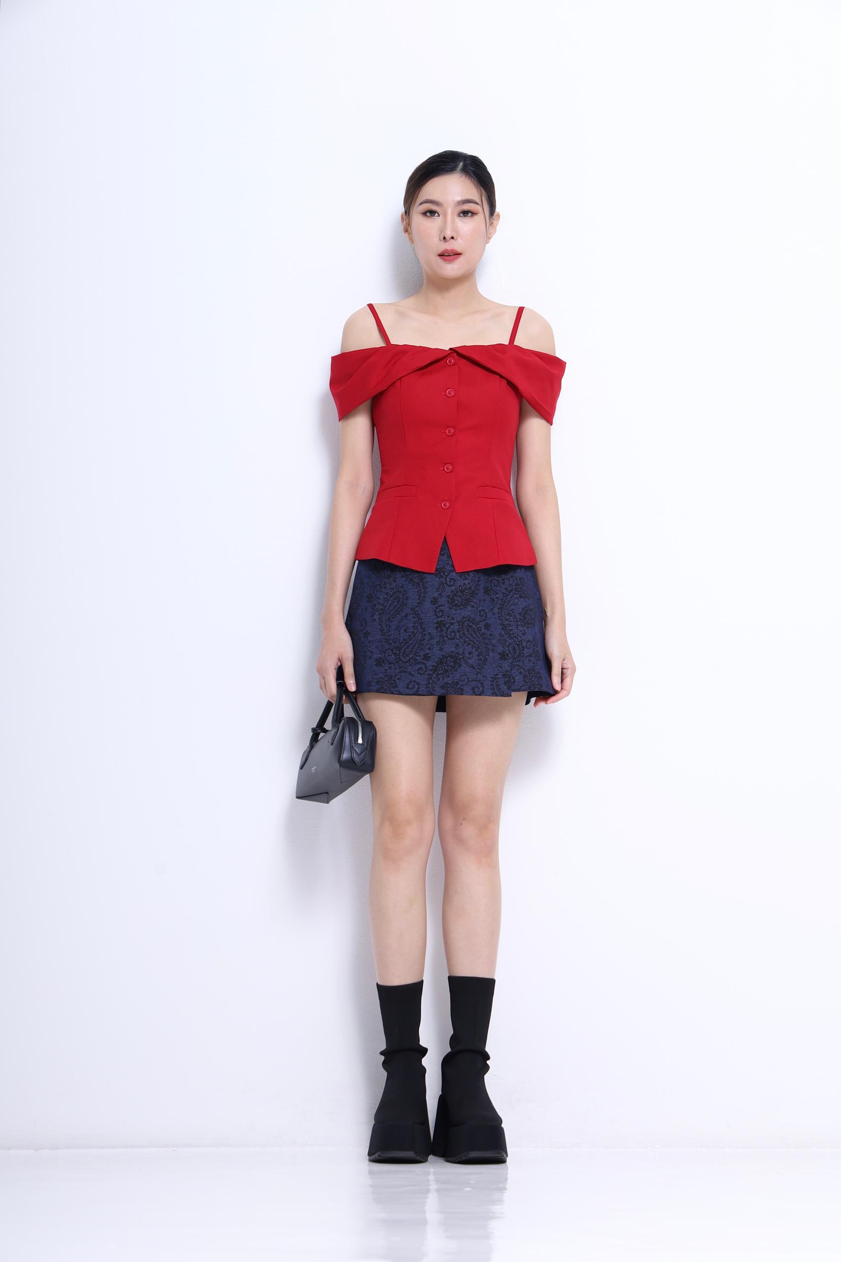  独家花纹裤裙 1394