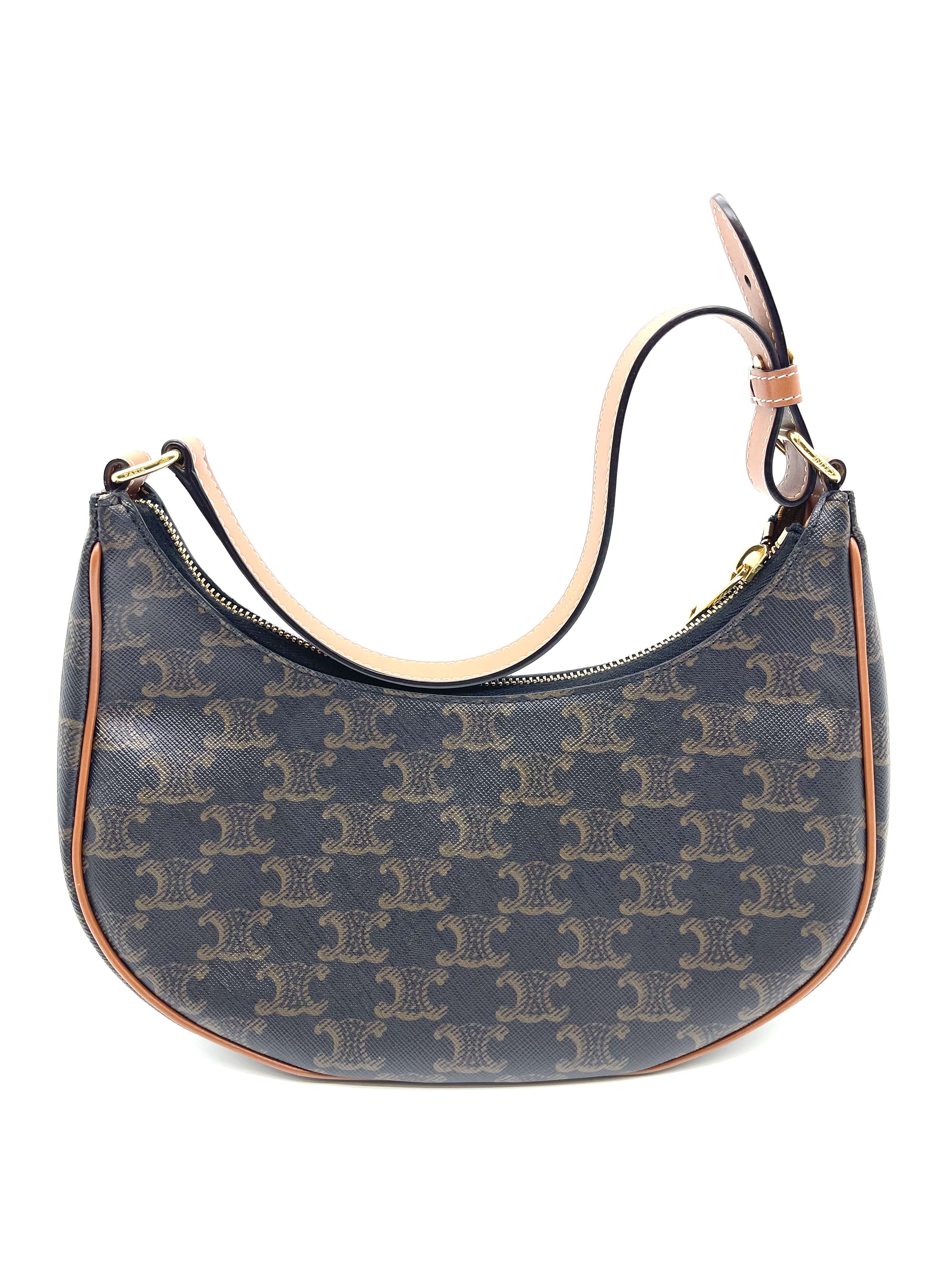 Pre-owned Celine Ava Bag in Triomphe Canvas and Calfskin/ Product Code: 26032002