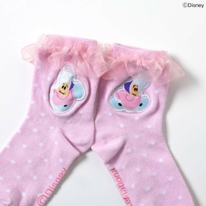 🇯🇵預訂 日本直送🇯🇵Apres les cours x 愛麗絲系列兩色人物貼花薄紗荷葉邊襪子