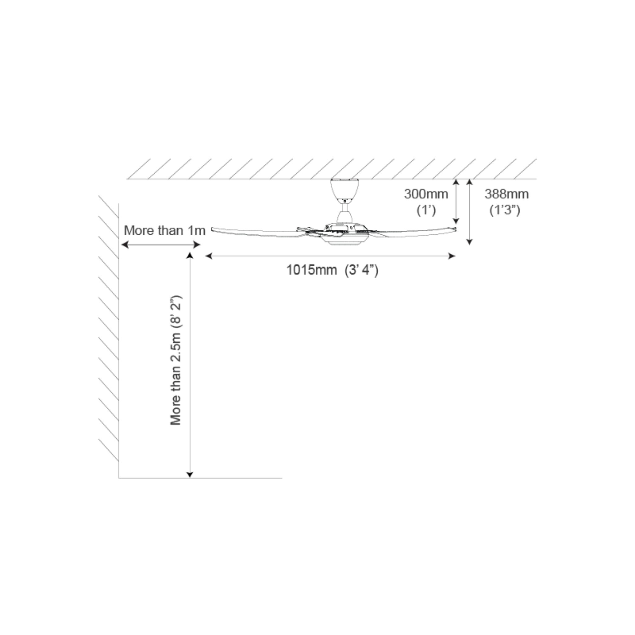 Alpha 40" Iriz DC Motor LED Ceiling Fan (IRIZ-5B)