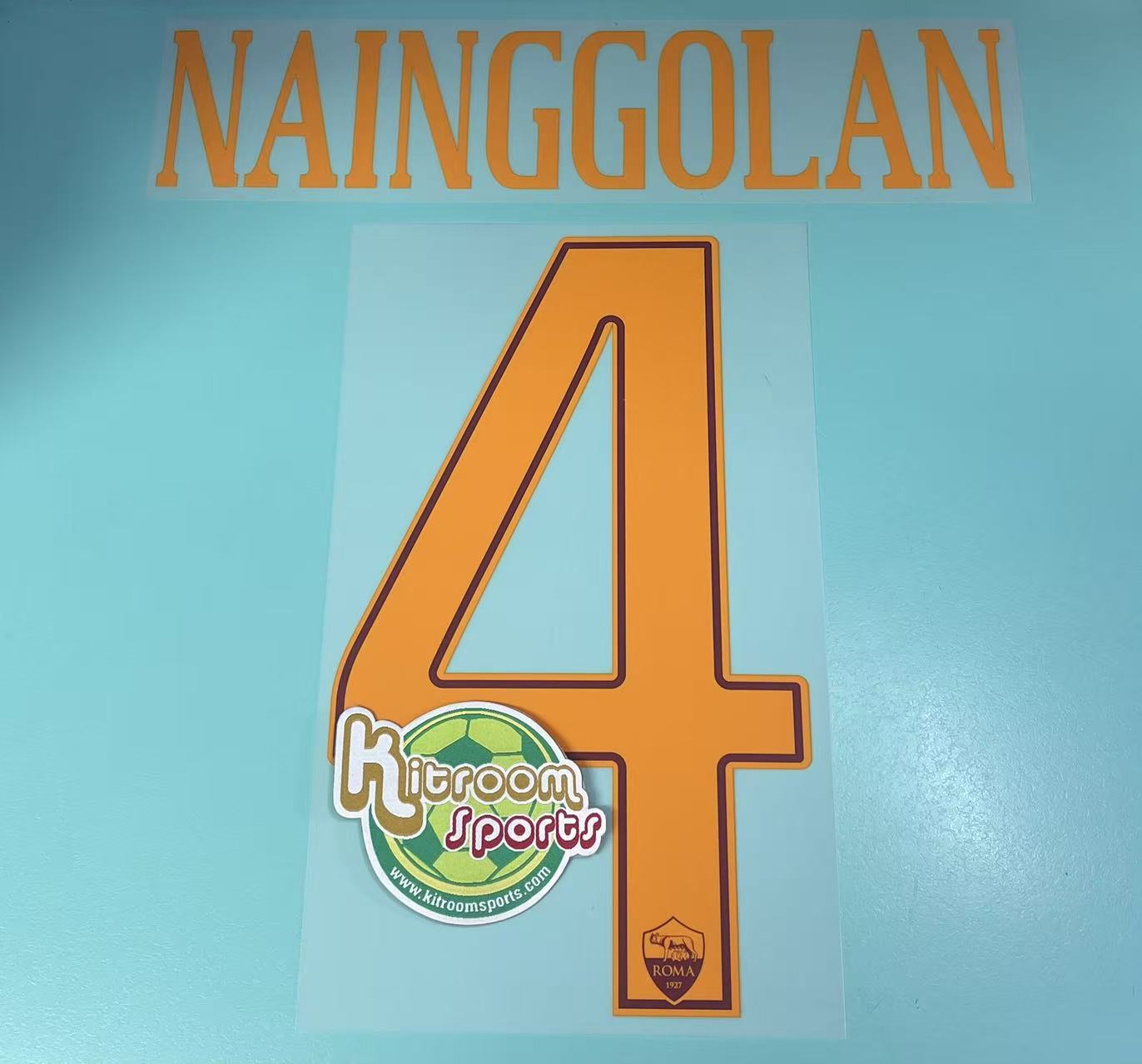 2016-17 Roma Home Nameset #4 NAINGGOLAN
