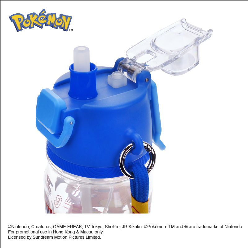 Pokemon 650ml BPA BPS Free Water Bottle w/ Sip & Mist Spray  噴霧啜飲二合一水樽膠水樽