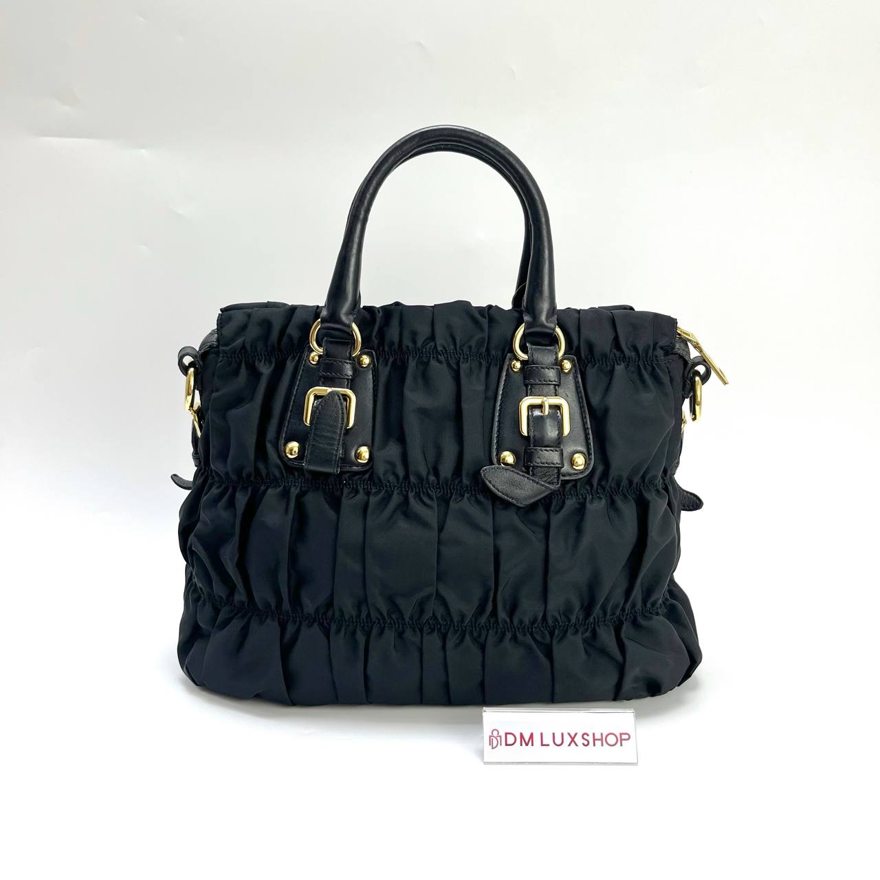 Prada Tessuto Gaufre Nylon Tote Bag GHW