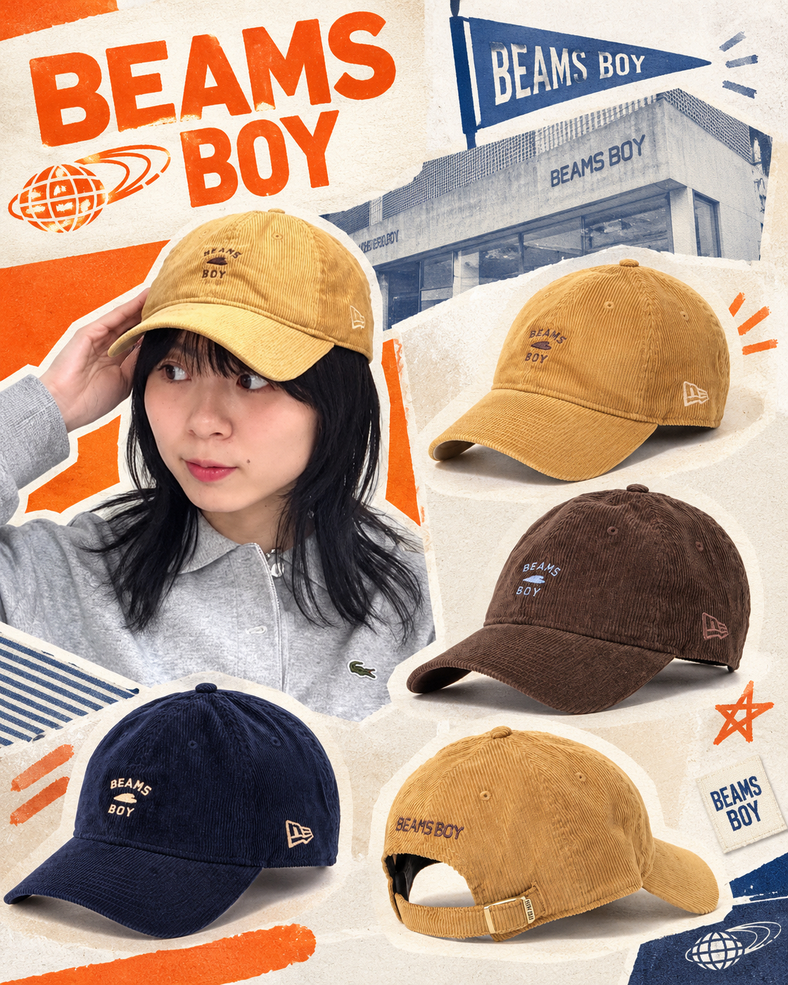 日本NEW ERA × BEAMS BOY / 別注帽