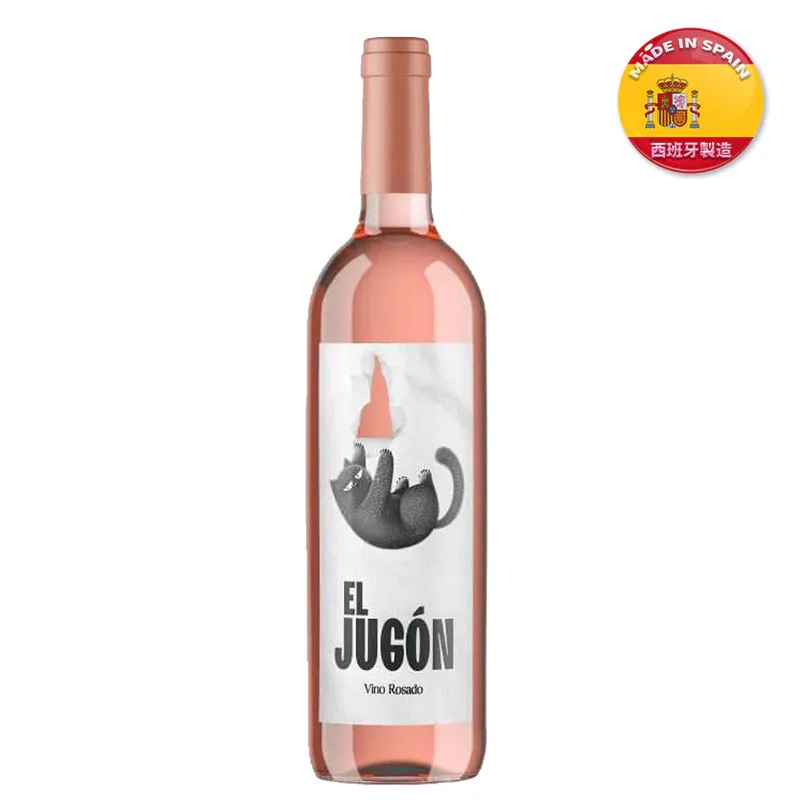 EL JUGÓN頑皮貓果甜玫瑰酒750毫升