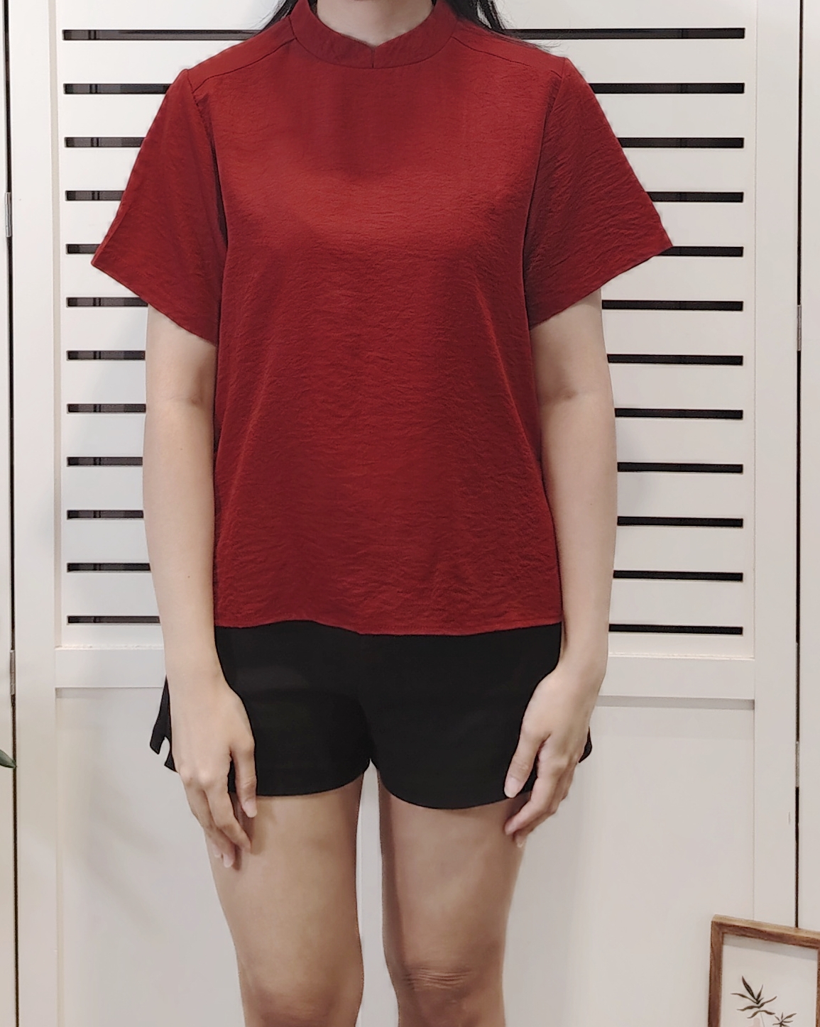 LY609.1 Cny Style ShortSleeve Blouse