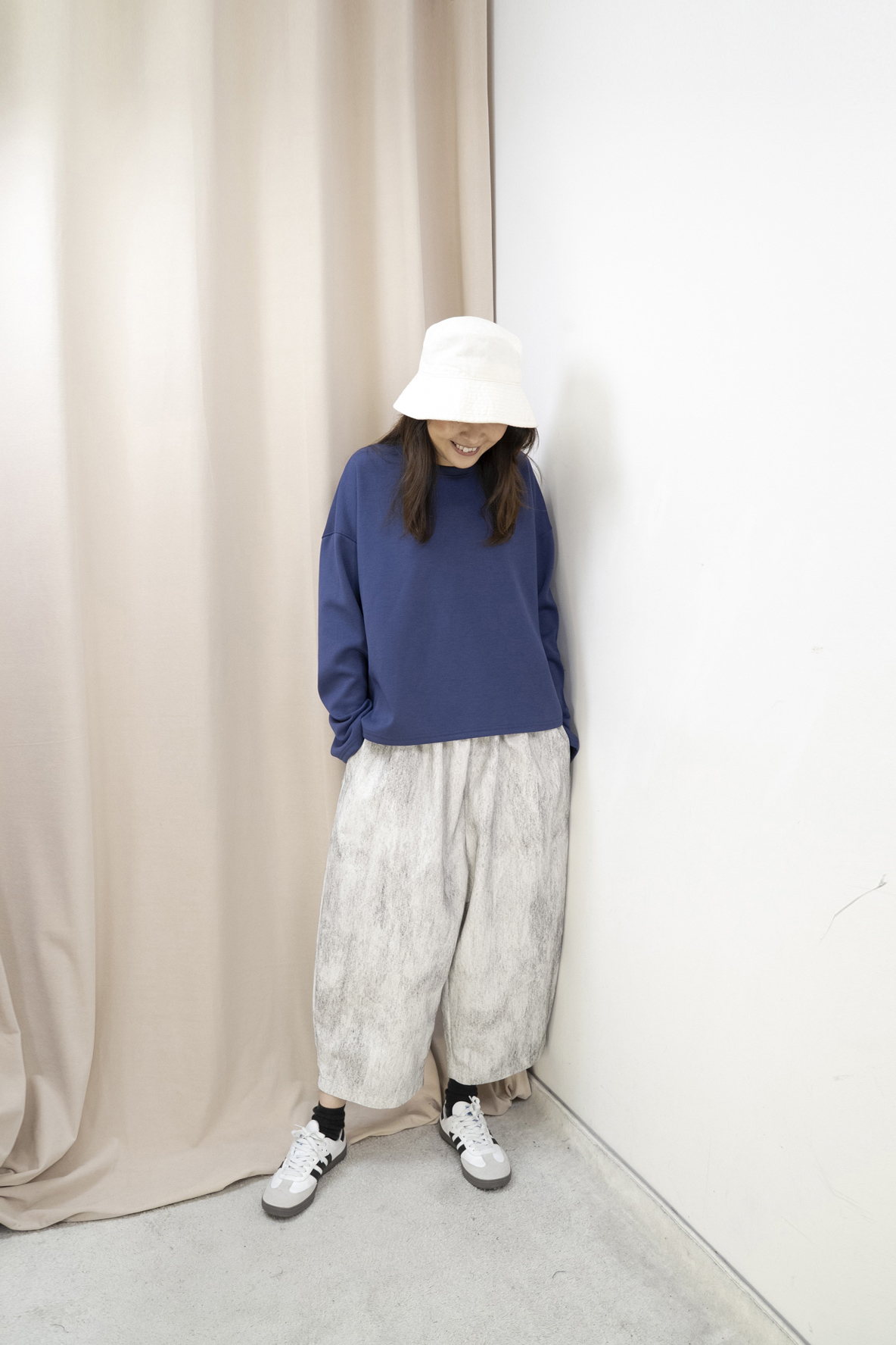 雲朵棉！微鬆造型上衣（紫藍色）