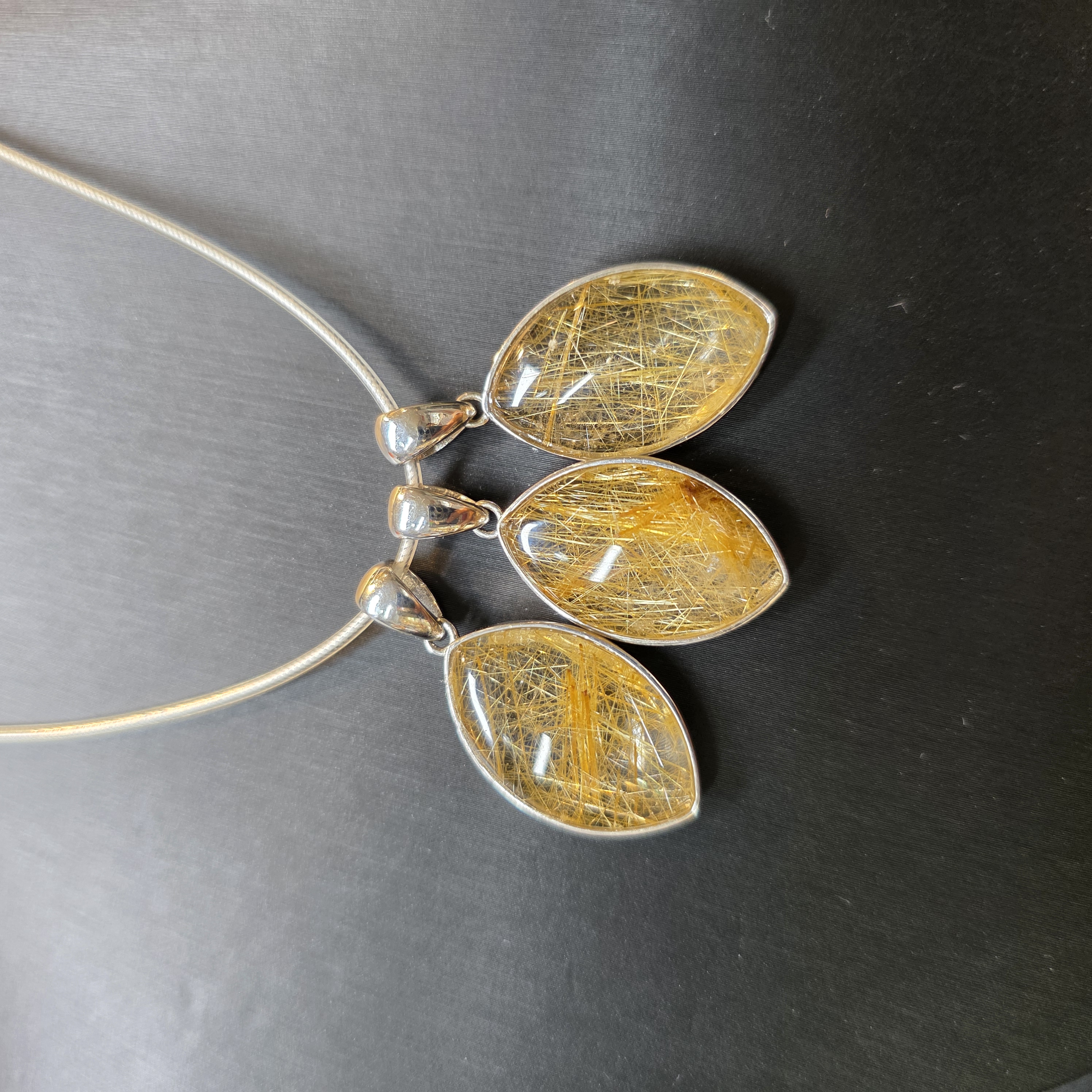 金髮晶925銀吊飾