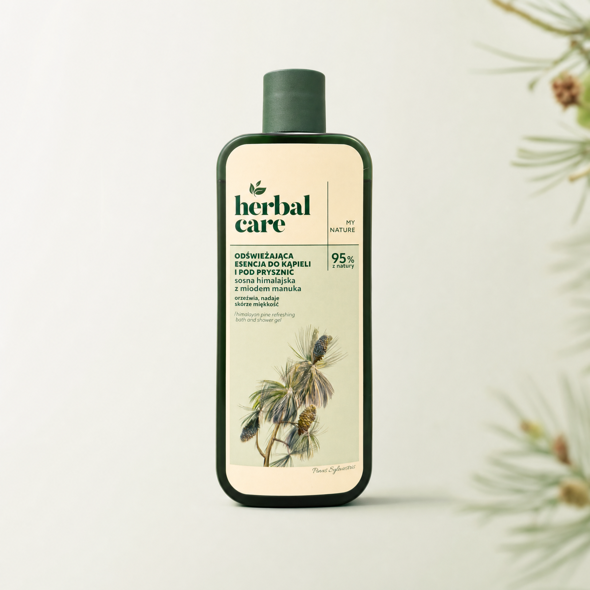 FARMONA - Herbal Care 喜馬拉雅松樹清新沐浴露 400毫升 Himalayan Pine Refreshing Bath & Shower Gel