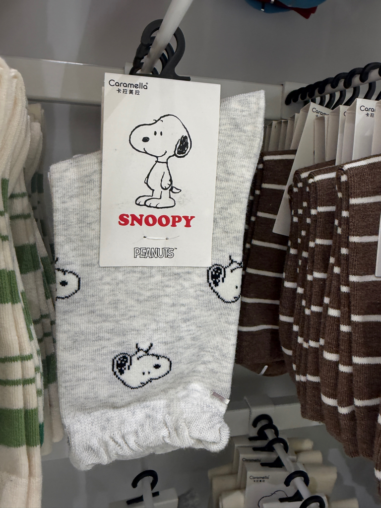 Snoopy Mid Calf Socks 22-24cm
