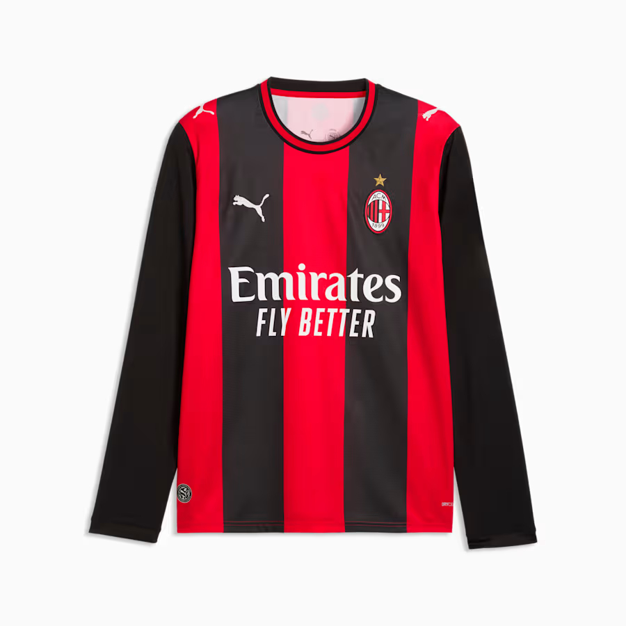 🔴紅黑條紋美學 Puma AC Milan AC米蘭 2026-27 主場長袖球迷版球衣 (可加印字章) 784122_01