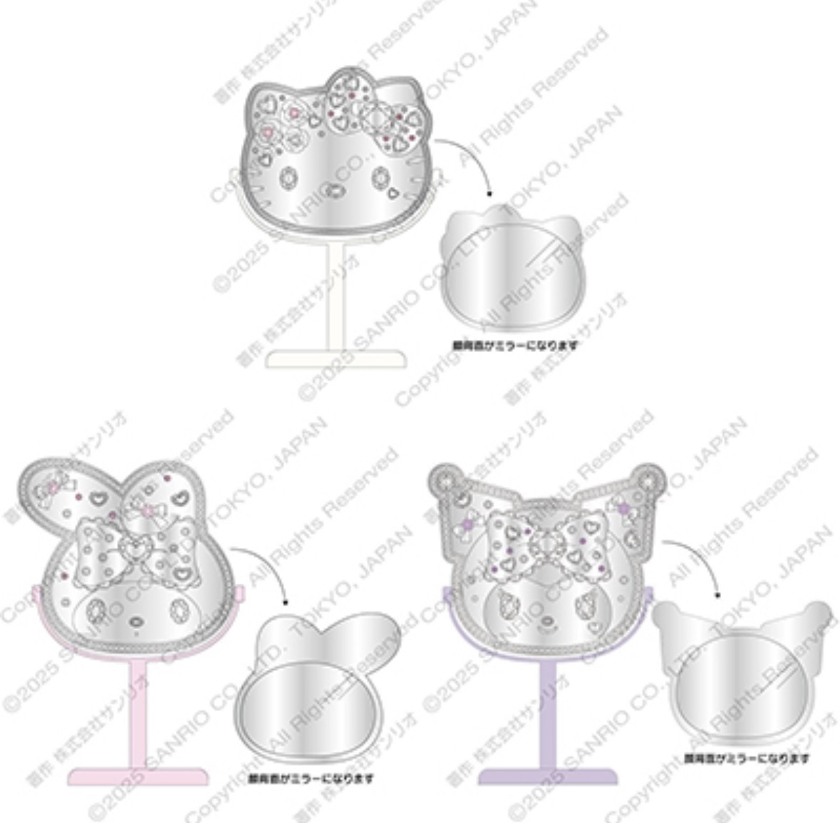 9月新品預訂｜OG角色系列 閃閃座臺鏡