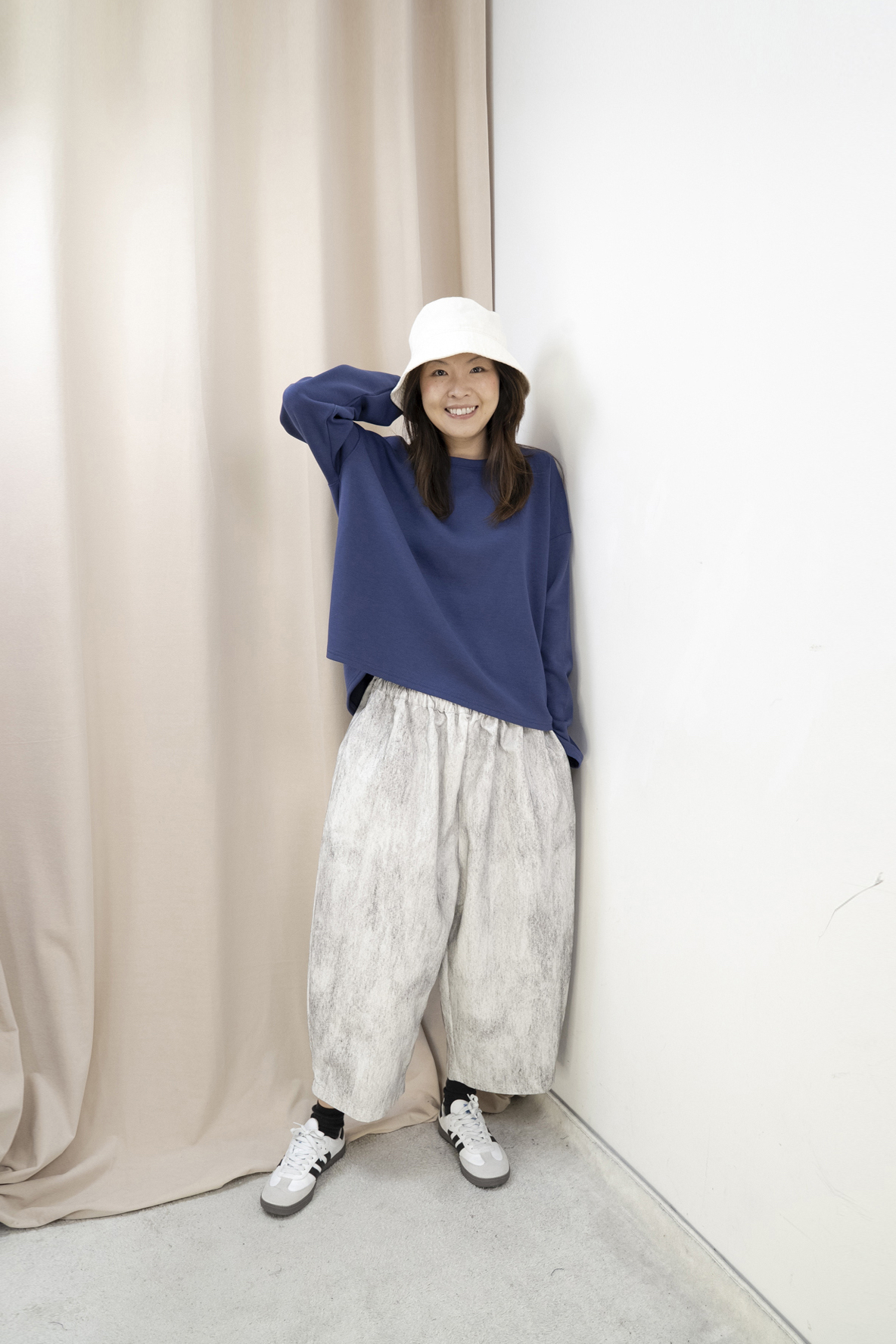 工業藝術風造型闊腳褲（3色）