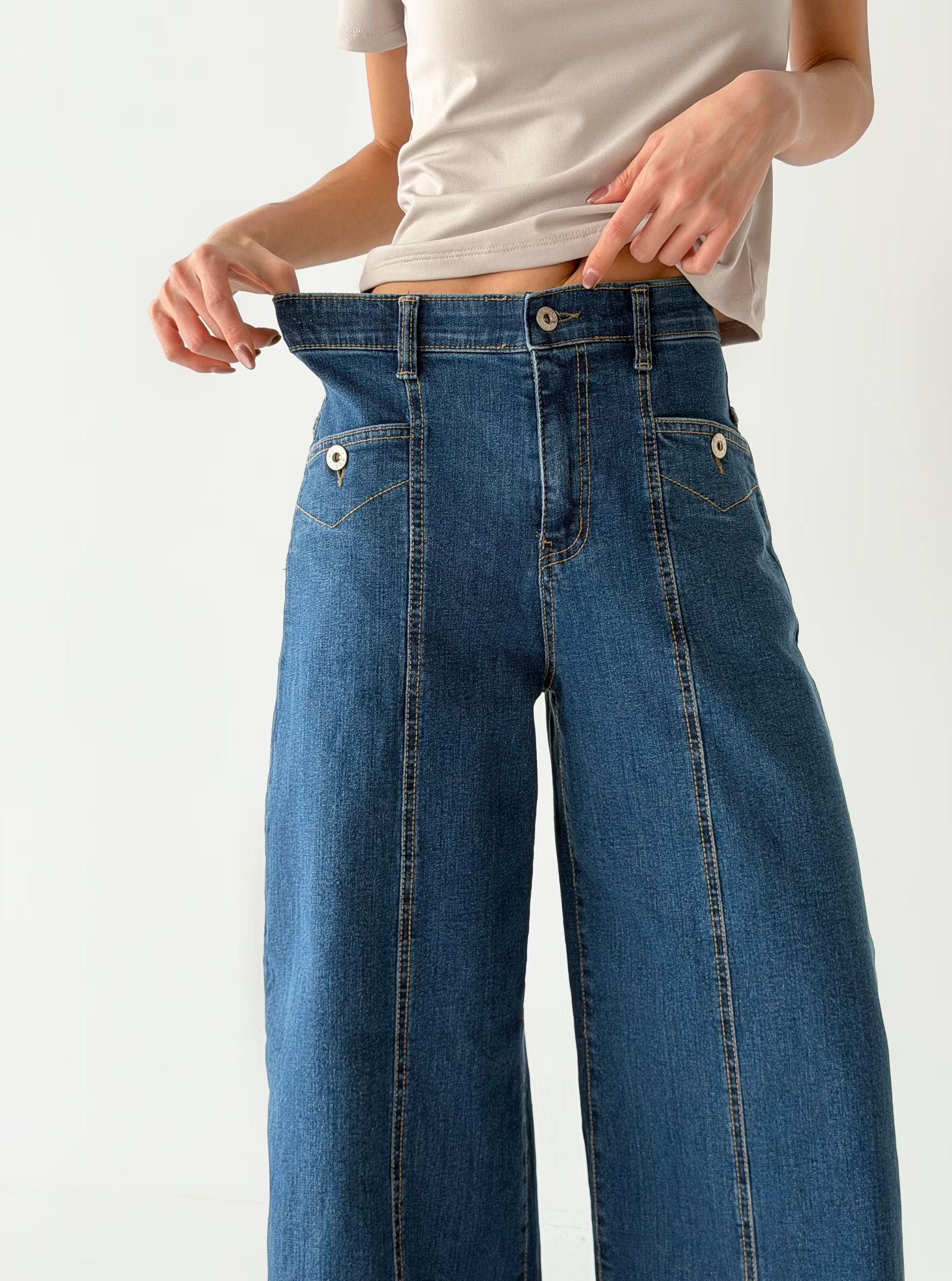 PT17 明骨線直筒牛仔