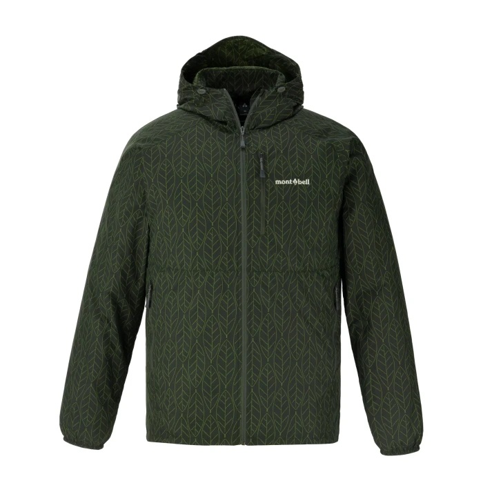 Montbell Men's Wind Blast Print Hooded Jacket 1103373