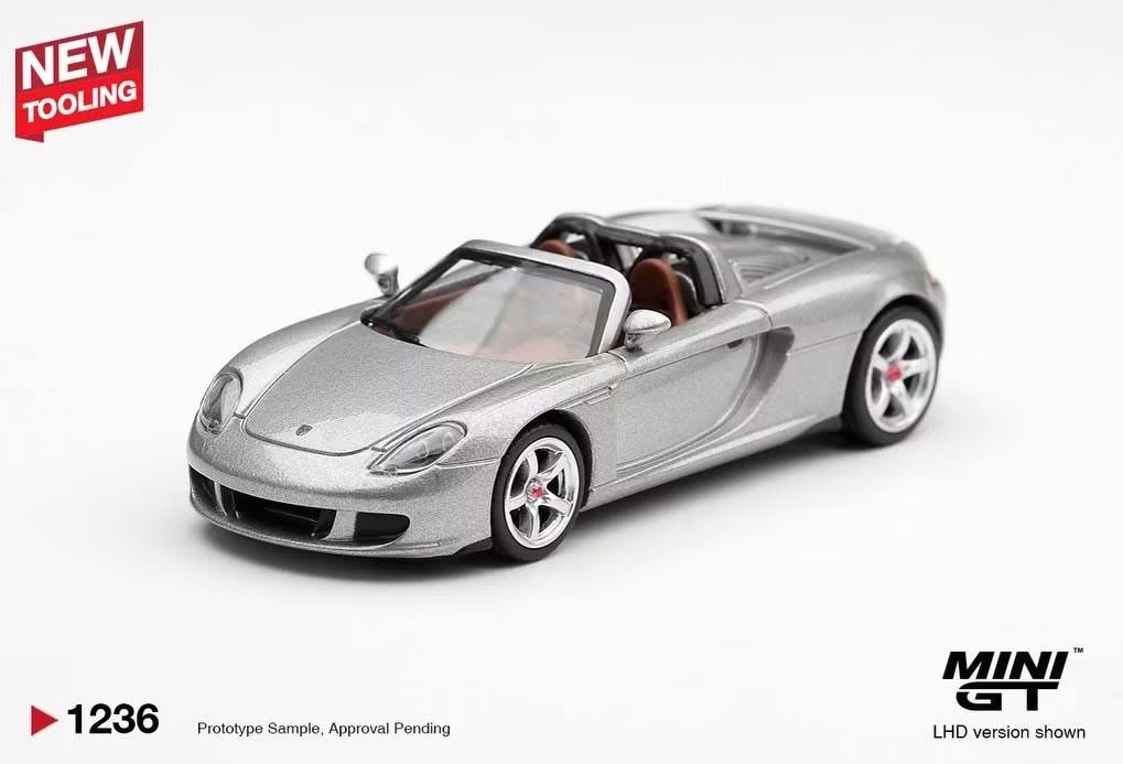 （預訂 Pre Order) MINI GT  ( MGT01236-L ) Porsche Carrera GT GT Silver