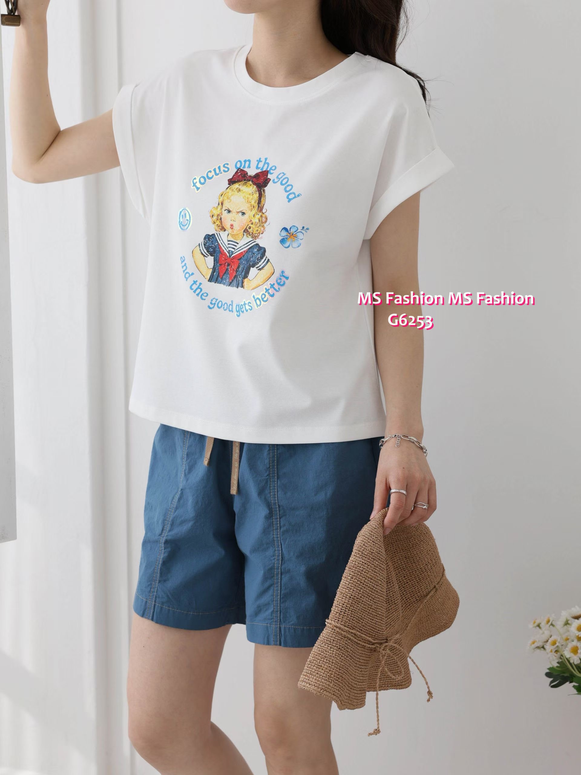 G6253 韓國🇰🇷可愛女仔print top