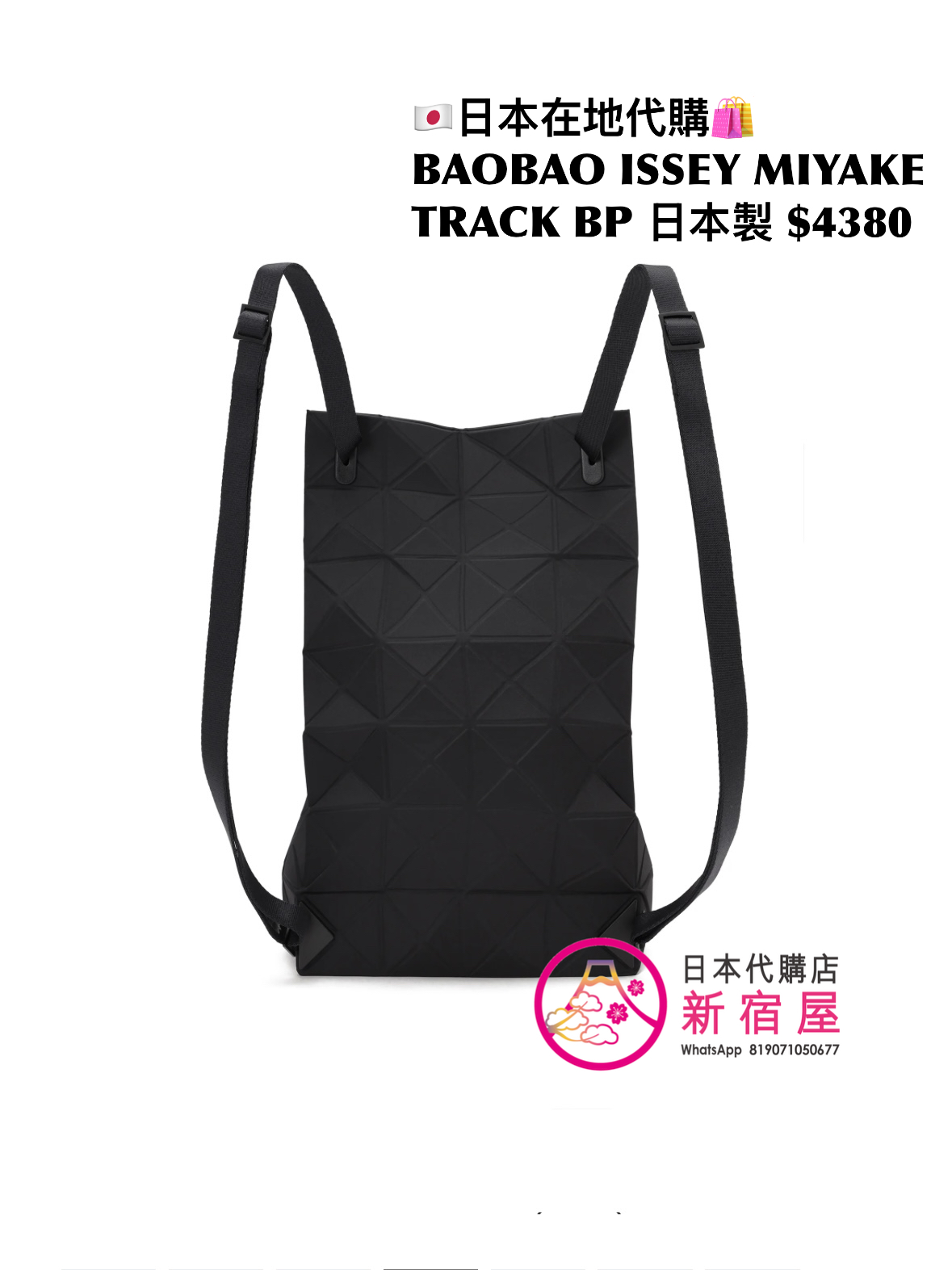 BAOBAO ISSEY MIYAKE TRACK BACKPACK