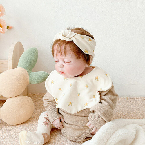 Dottodot 柔軟溫柔觸感鈕結髮帶