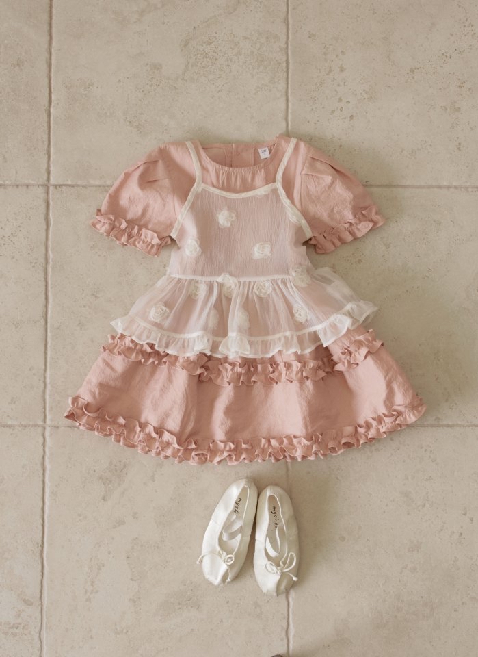Momoann | Flower sleeveless (size 7(100-105)