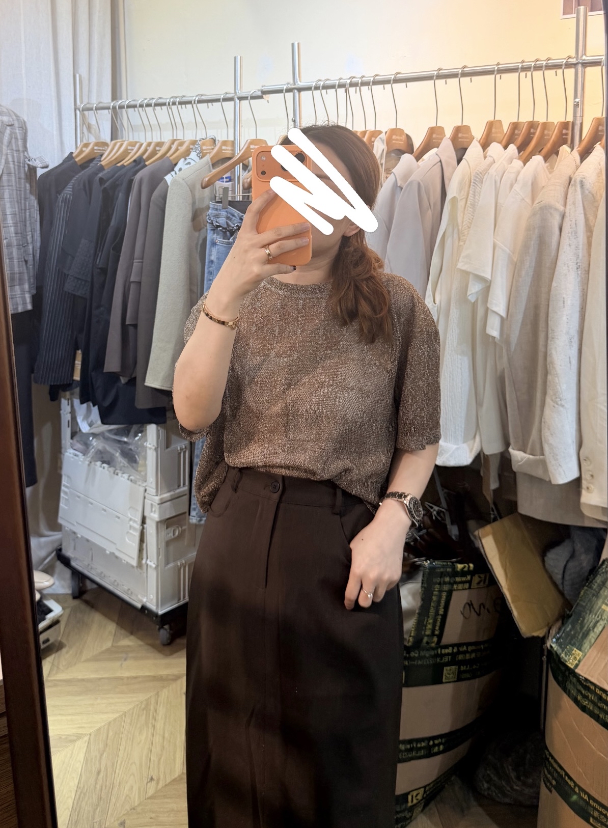  TP4 ✨自家品牌  煙花通花上衣