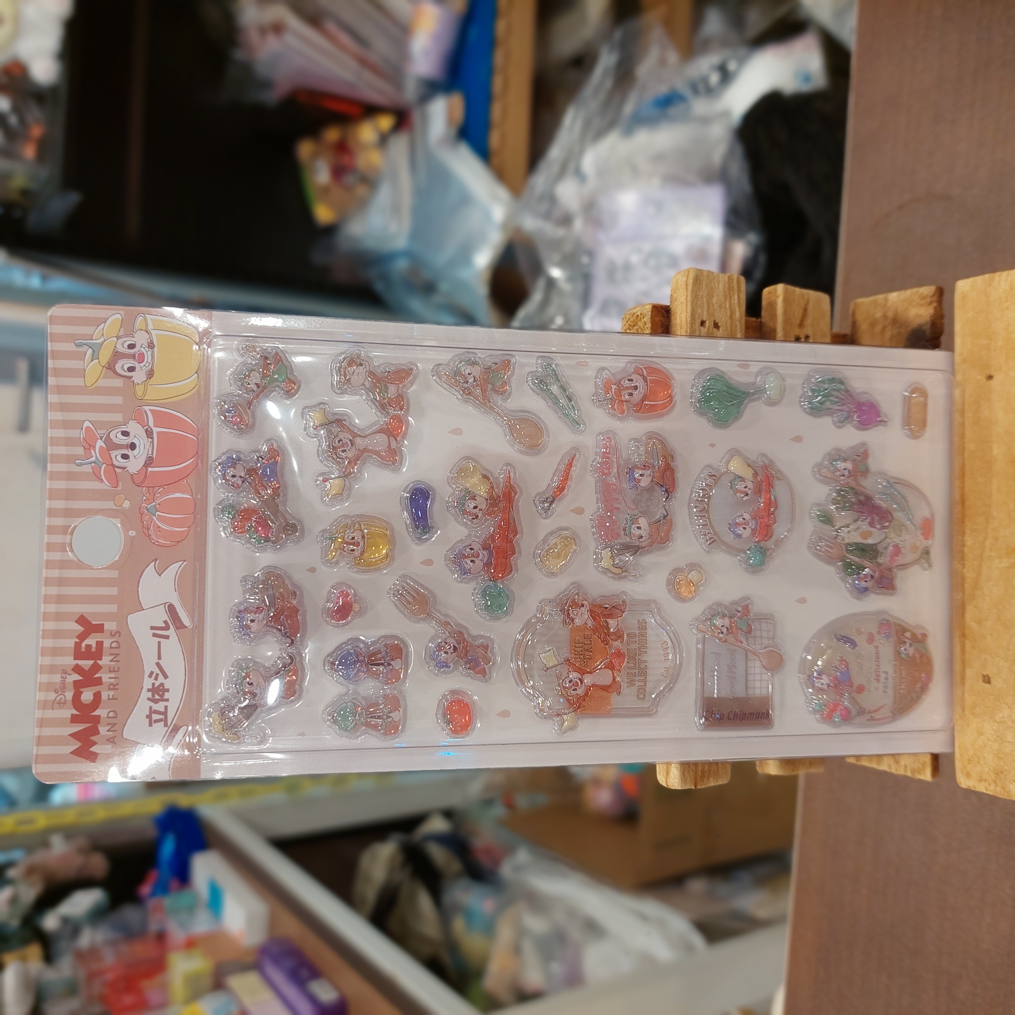 原裝日本 廸士尼3D立體水晶貼 四款選