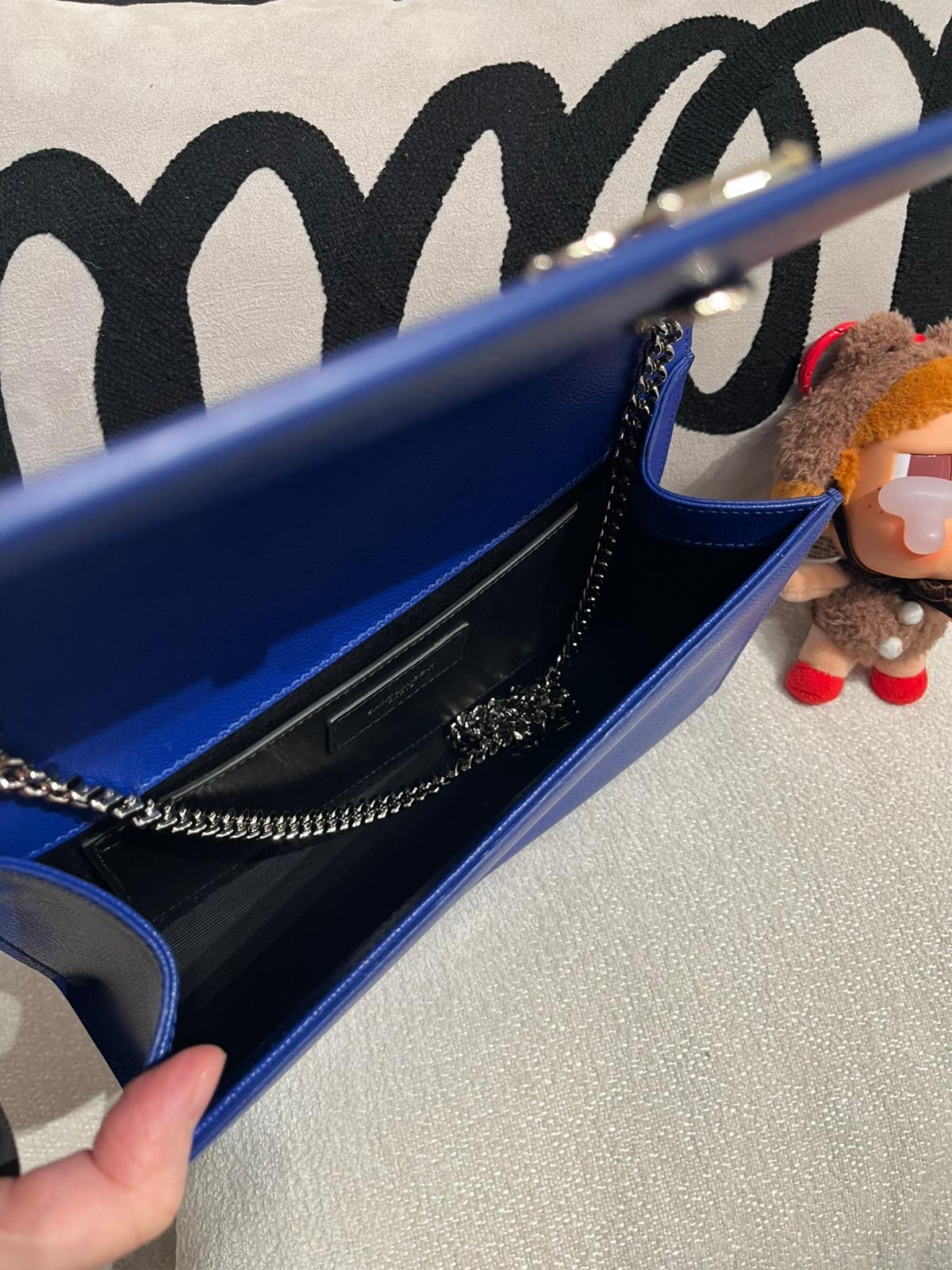 YSL Kate Medium In Grain De POUDRE Embossed Leather 100%Authentic,98%new✅Dust bag