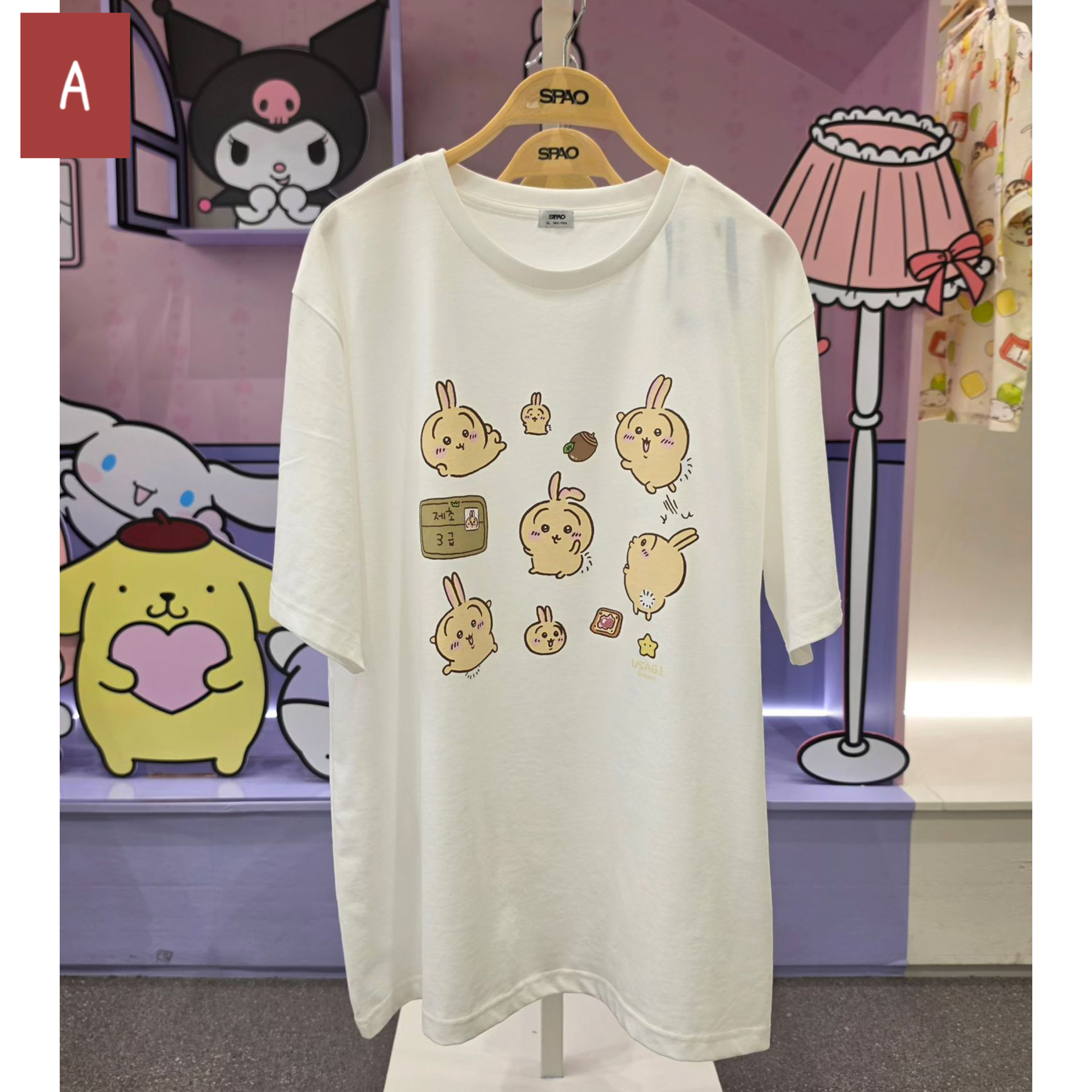 🇰🇷韓國SPAO x Chiikawa短袖Tee