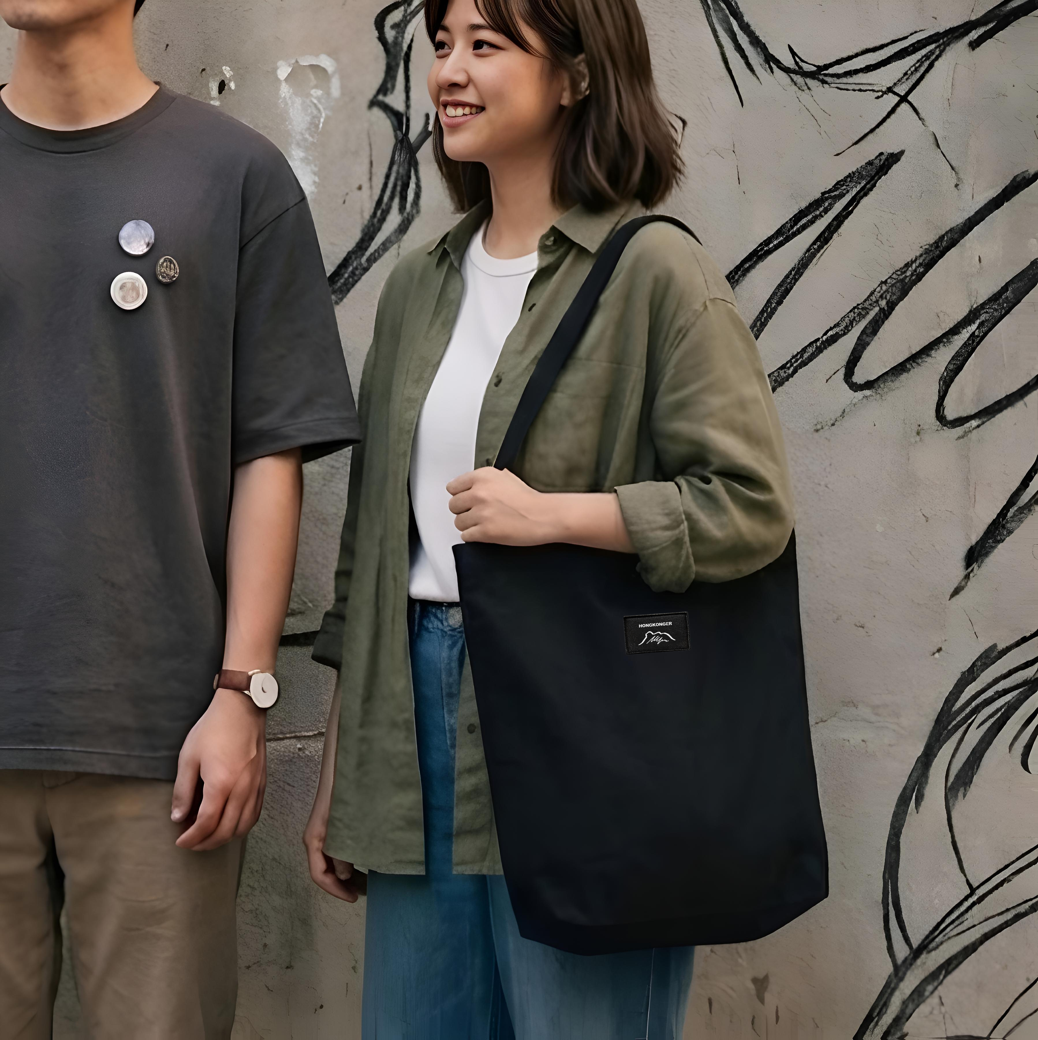 HONGKONGER 必備｜LionRock 帆布Tote Bag (可換式魔術貼章)