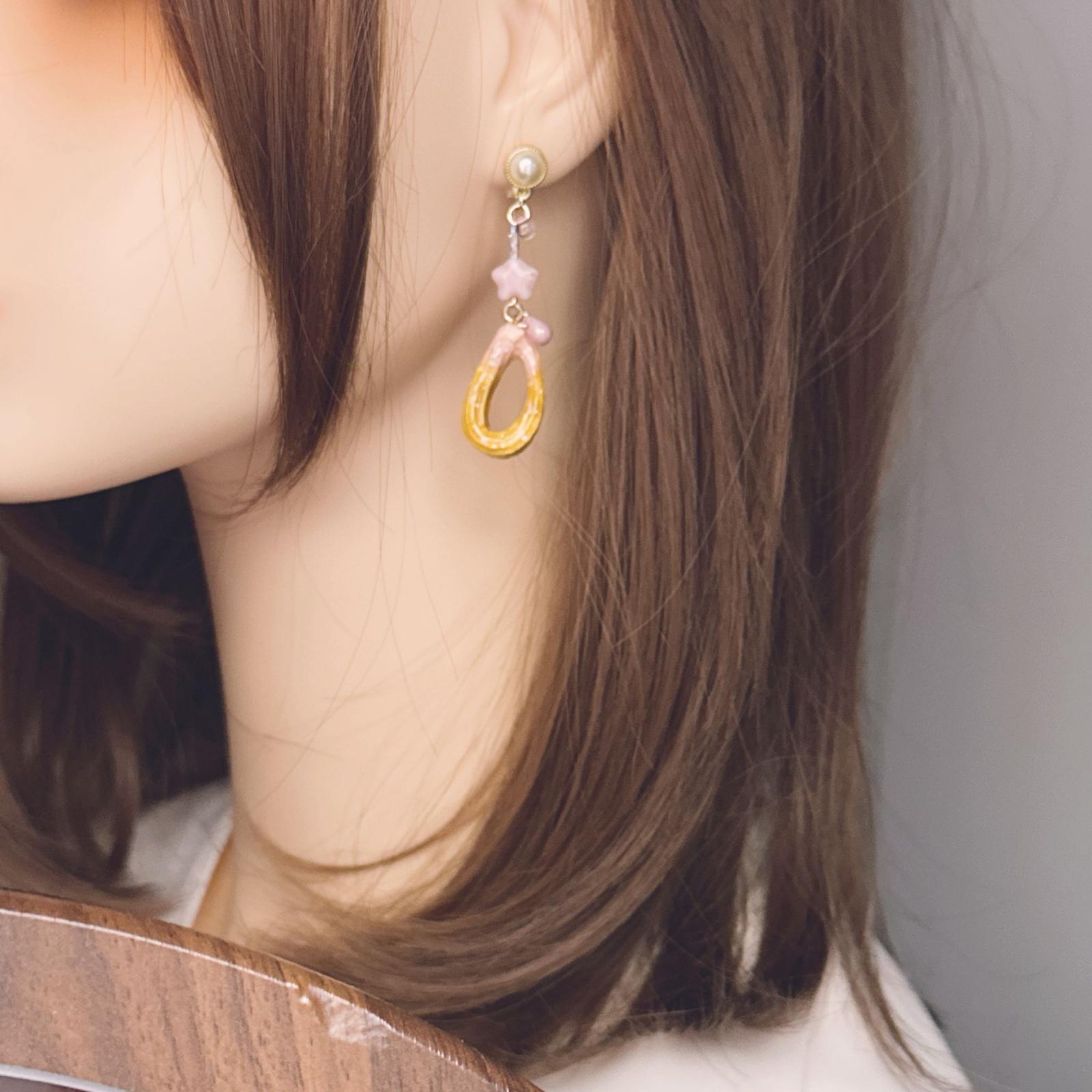 手繪草莓🍓窩夫🧇耳環 兩色入