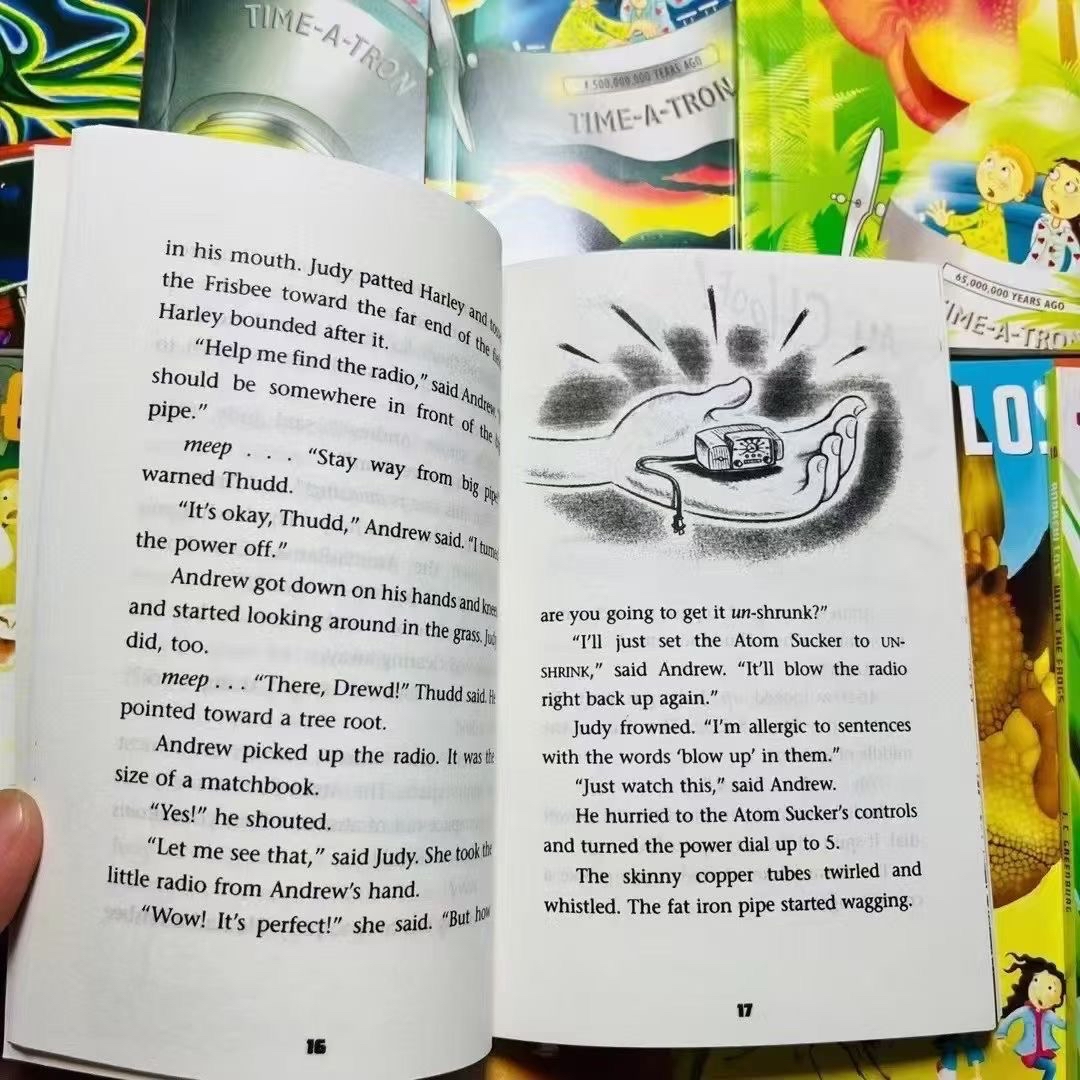 美國小學推薦Andrew Lost 微觀世界18冊英文青少年科學科普小百科送音頻全套