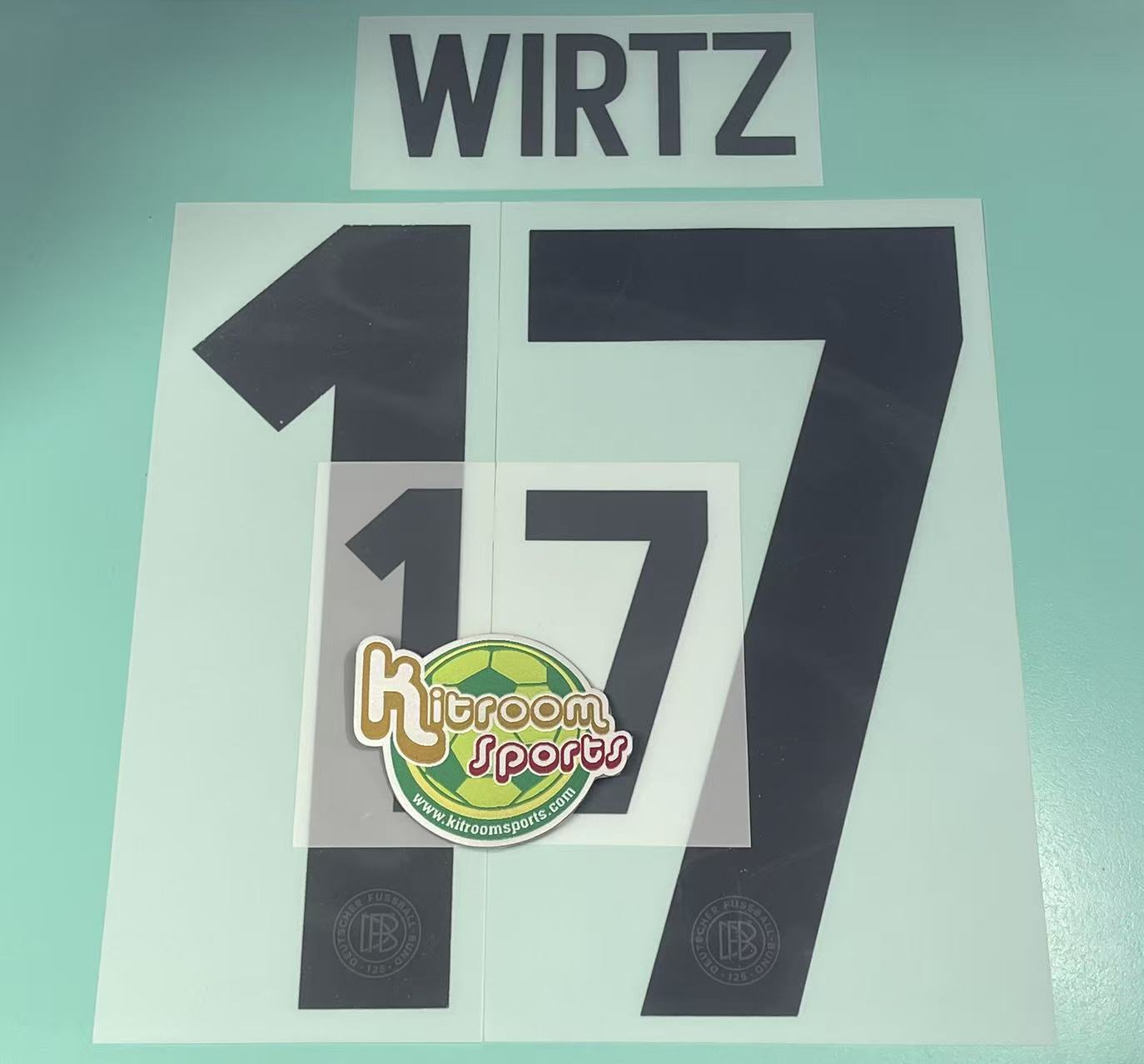 2025 Germany 125th Home Nameset #17 WIRTZ