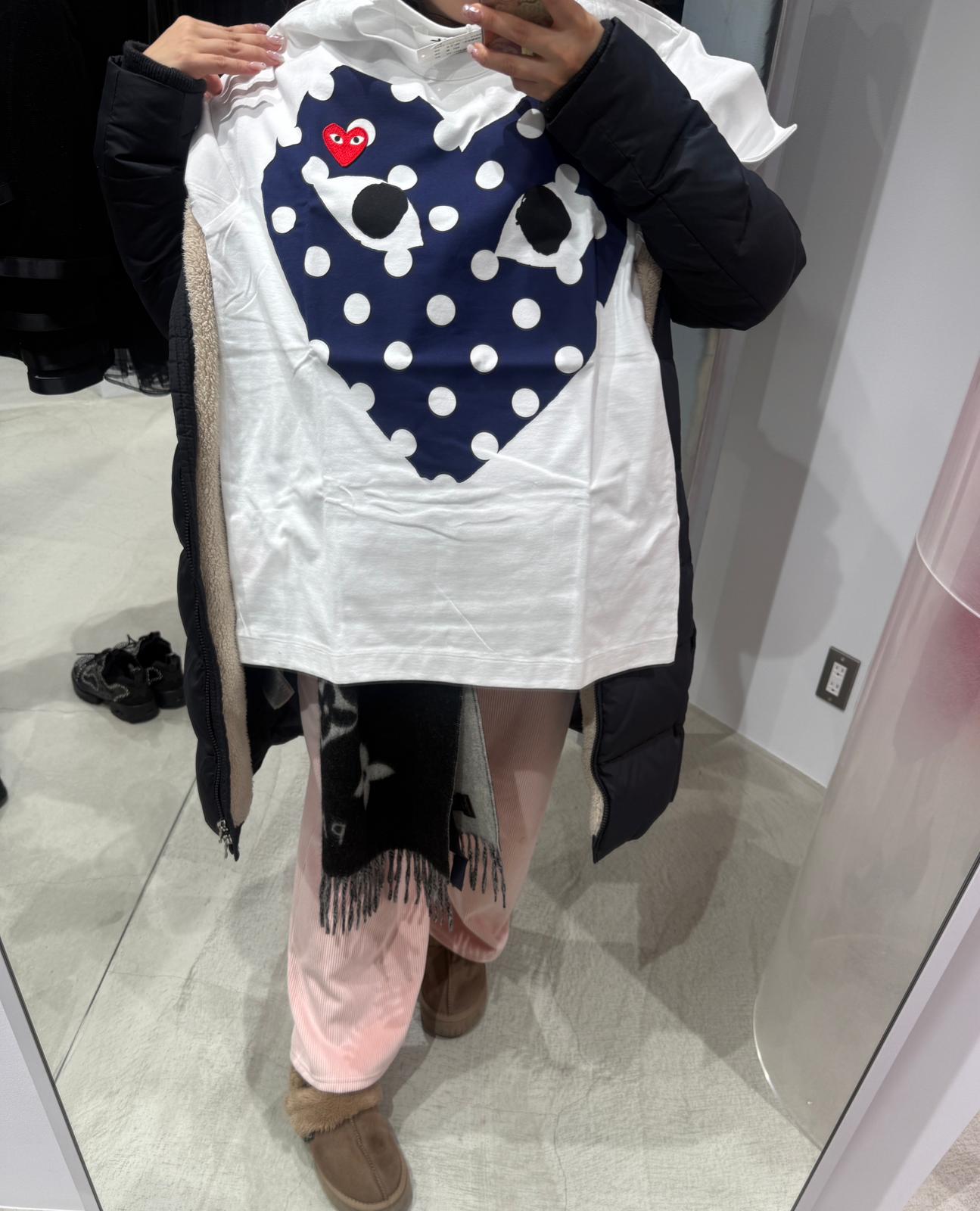 好難見到呢個款咁🤣 CdG 波點心tee