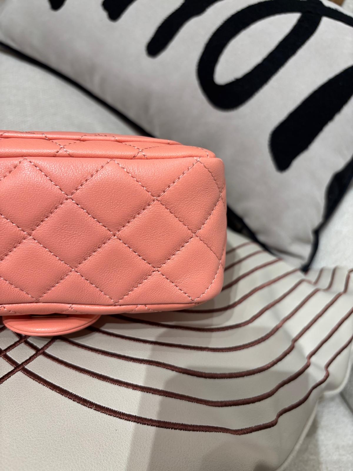 Chanel Mini Flap Bag With Pearl Crush ,金球方胖, 100%Authentic, 99%New ✅收據副本✅Dust bag✅晶片