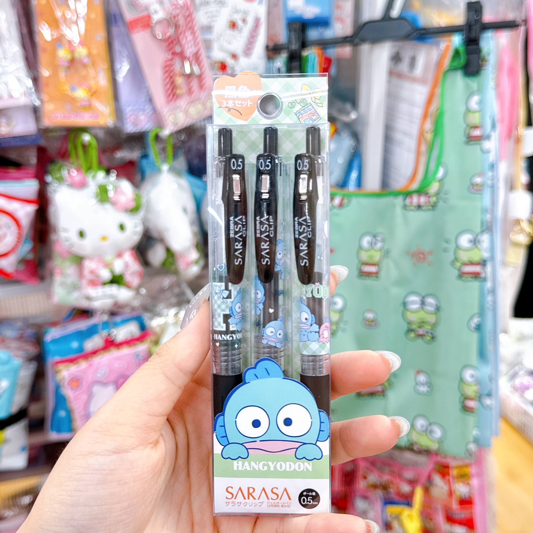 日本直送水怪Sarasa 一套三支黑色原子筆