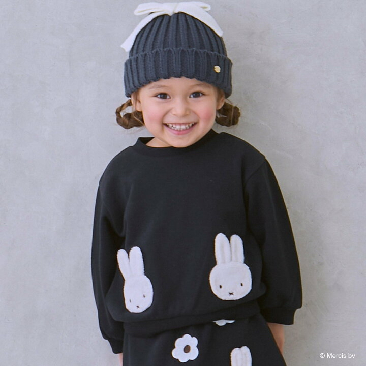 🇯🇵預訂 日本直送🇯🇵Petit Main x Miffy四色人物毛毛貼花衛衣