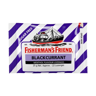 英國漁夫之寶潤喉糖(健怡黑加侖子味) 25克