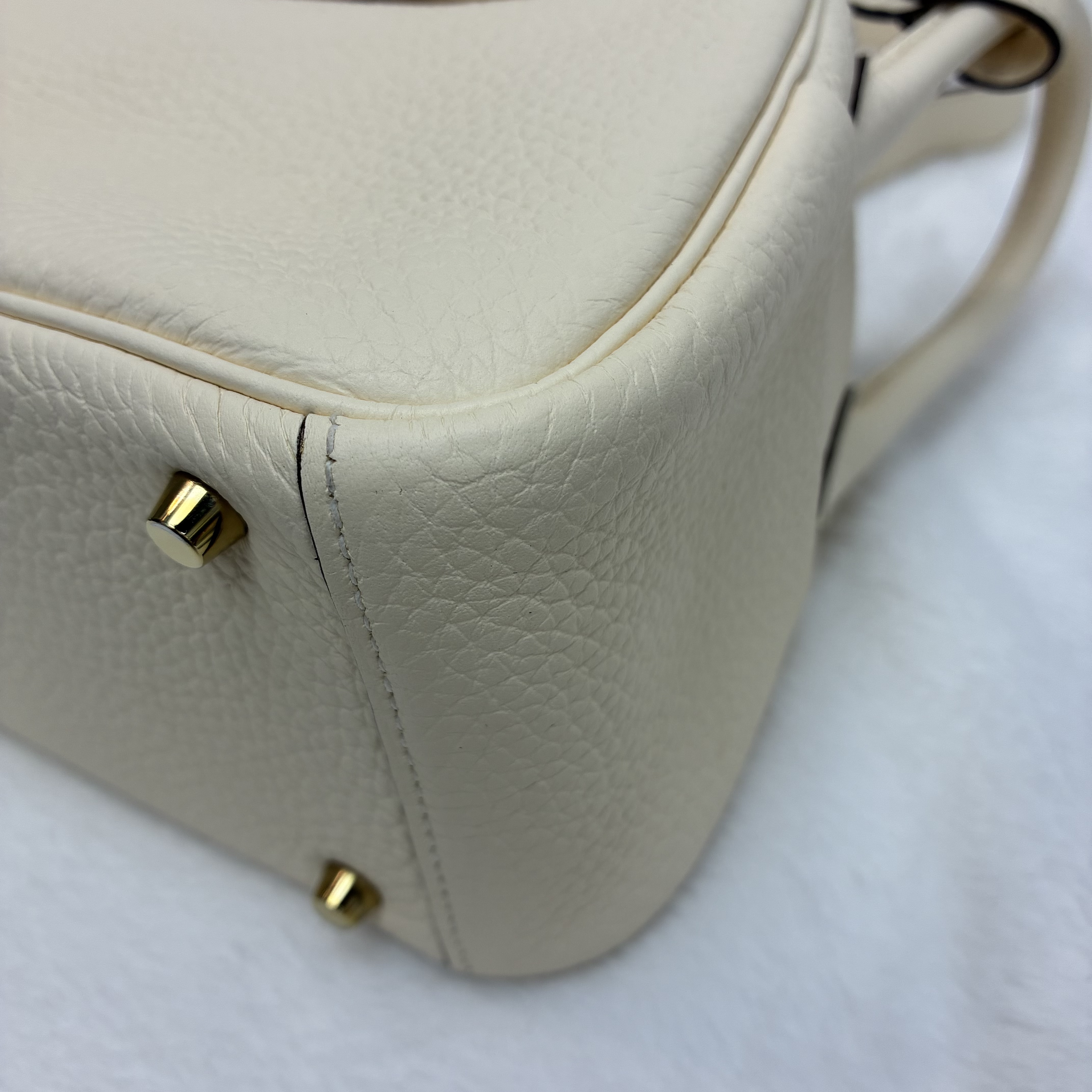 Hermes Mini Lindy 二代 TC皮奶油白🤍 熱門款愛馬仕 Mini Lindy