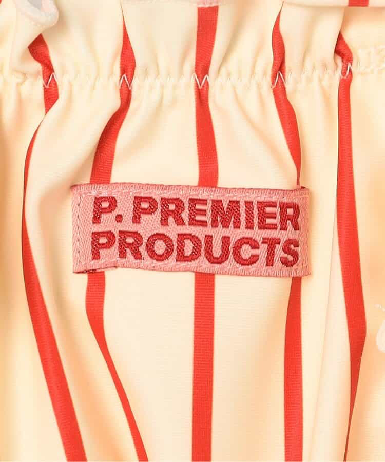 🇯🇵預訂 日本直送🇯🇵p.premier四色標籤圖案印花褶皺上衣和裙擺分體泳衣