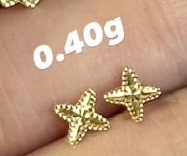 【无氢5D】鱼鳞蝴蝶/小兔/四角星耳钉