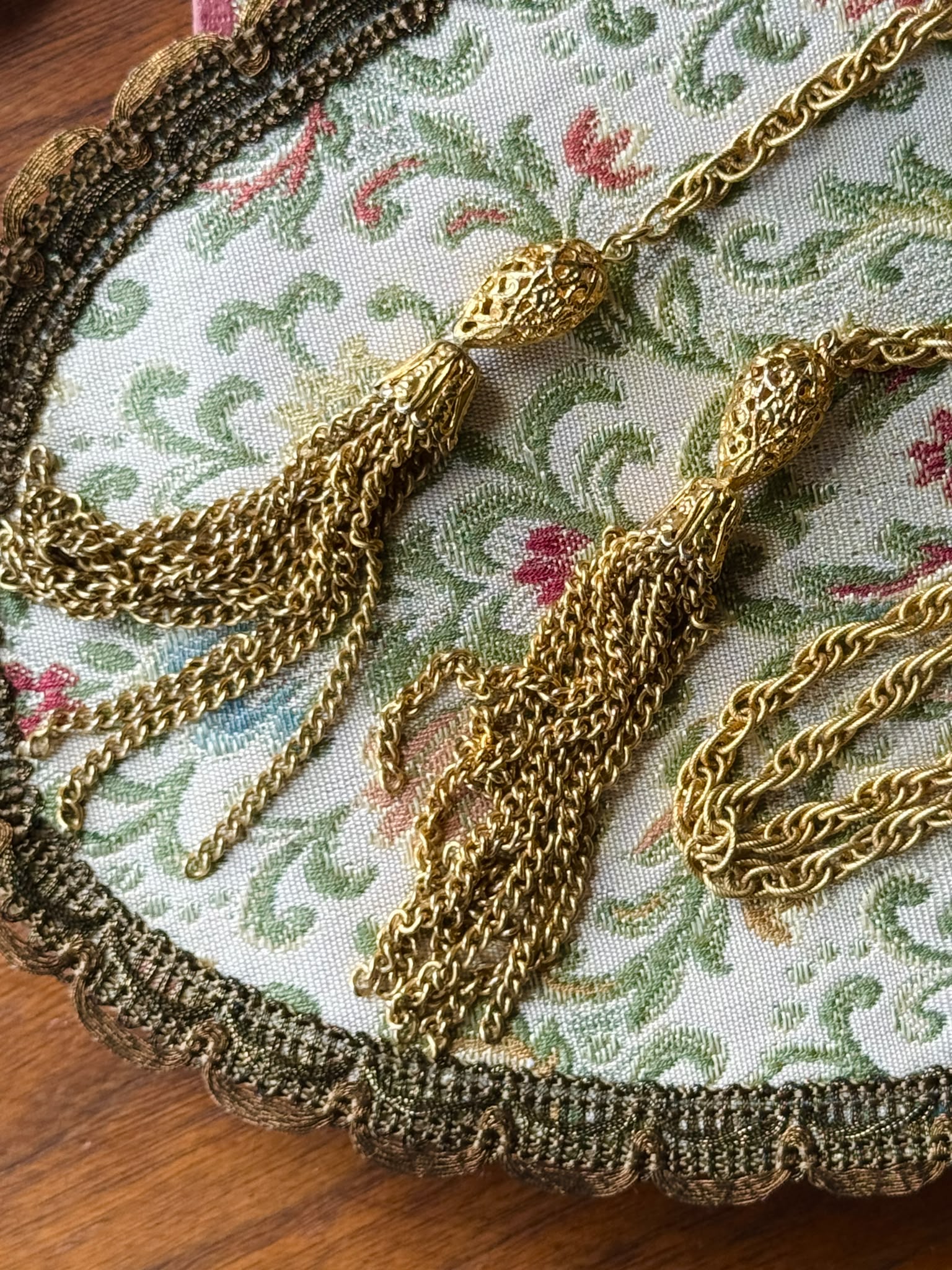 Vintage C.a.1960s Tassel Chain - Lariat Necklace or Waist Chain(MT2630)