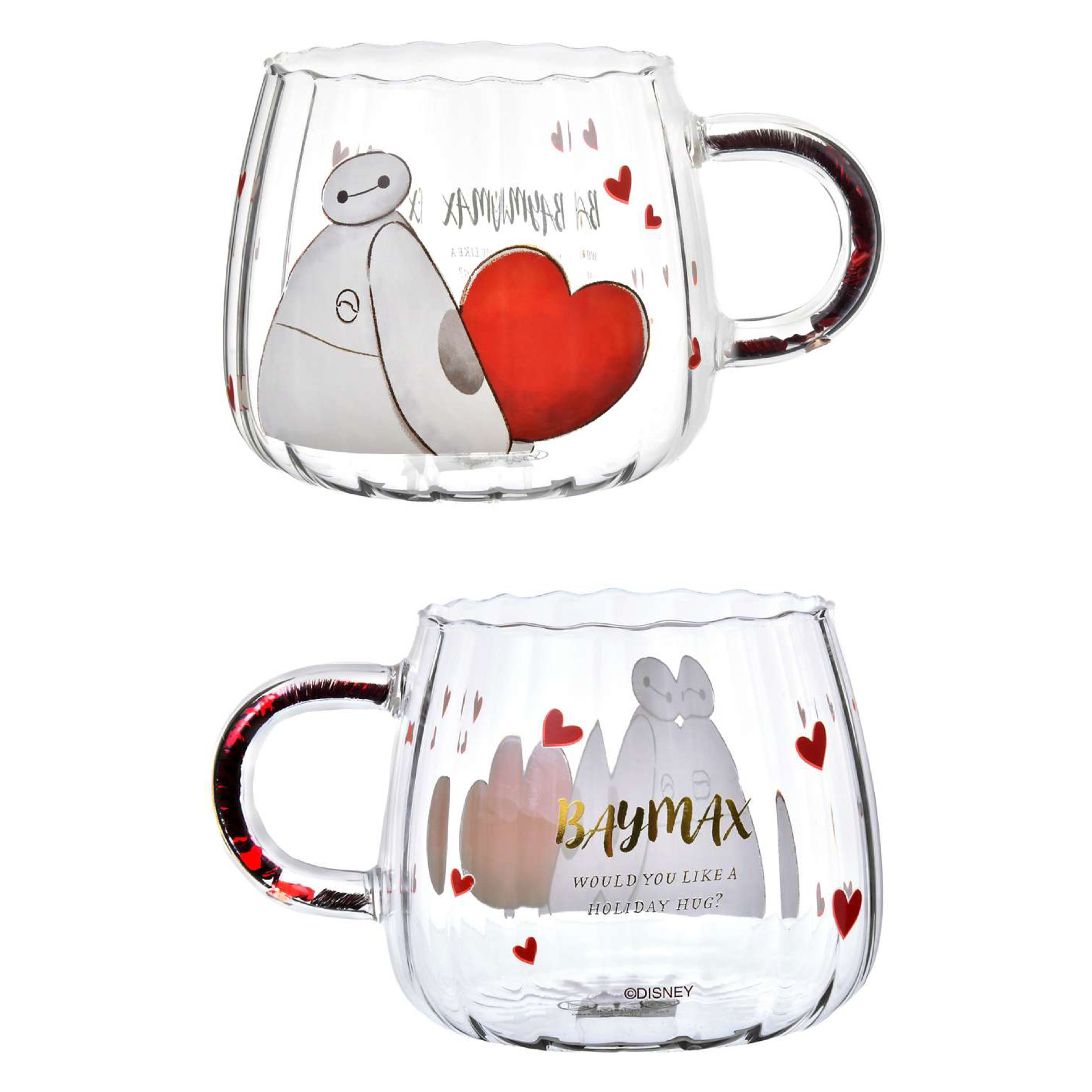 日本預訂📍日本迪士尼圖案耐熱玻璃杯 (Alice/Baymax/Maire)