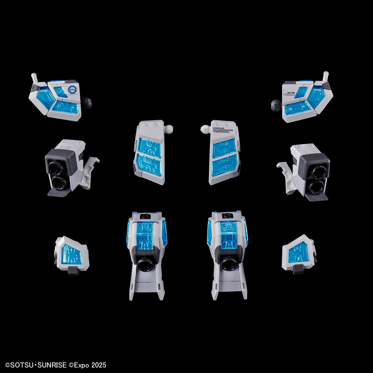 (預訂訂金 $100) (總價 $229) Bandai EXPO2025 HG 1/144 RX-78F00/E 高達 (EX-001 璃羽裝備) 模型 (行版) Gundam (EX-001 G.L.R.S.S. Feather Unit)